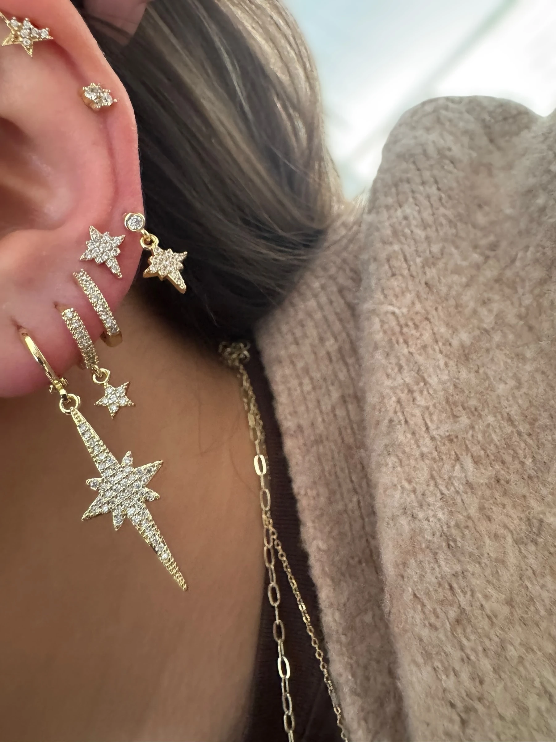 Xuping Zirkon Taşlı 6"lı Set Küpe