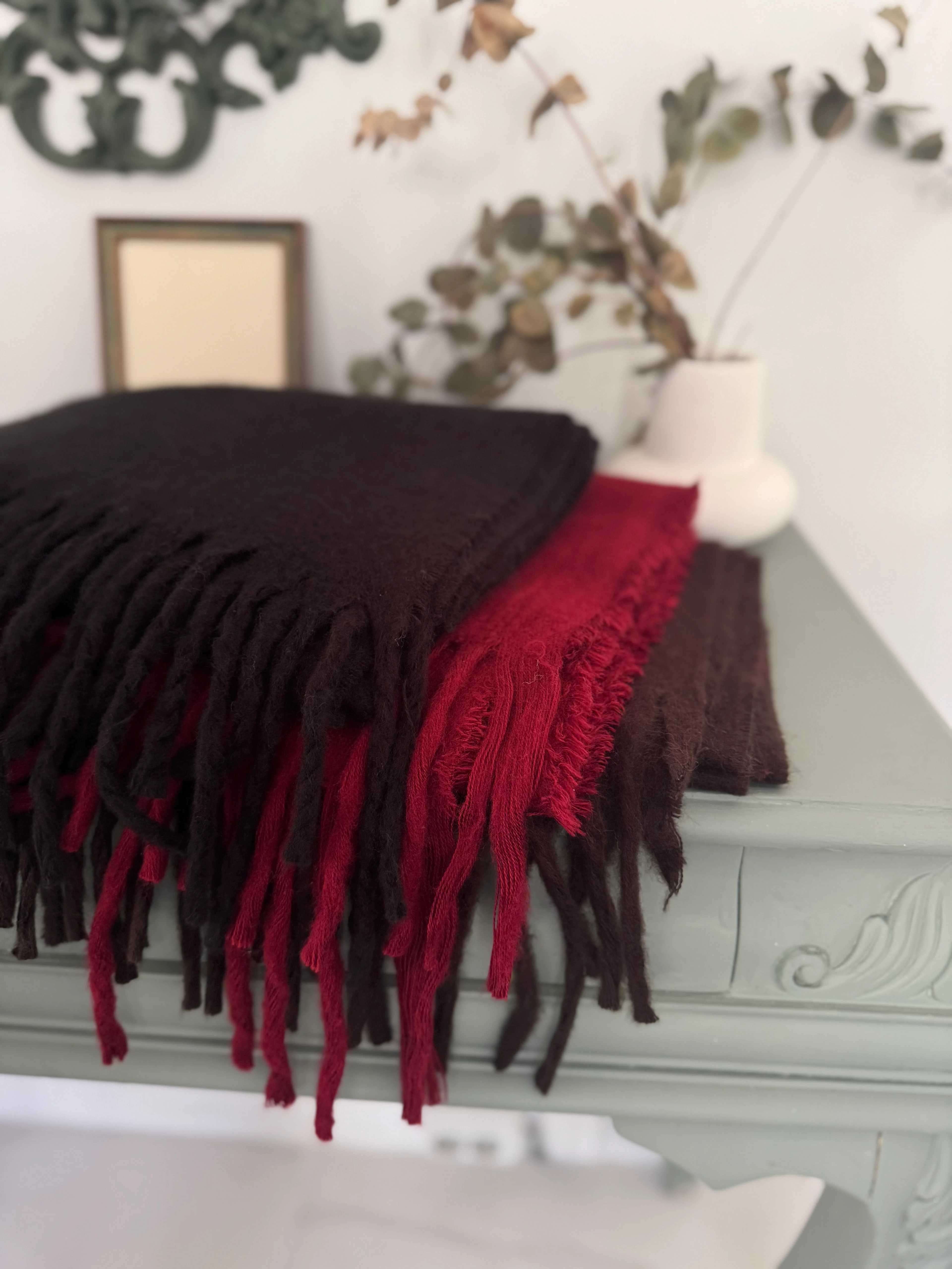 Siyah Battaniye Şal