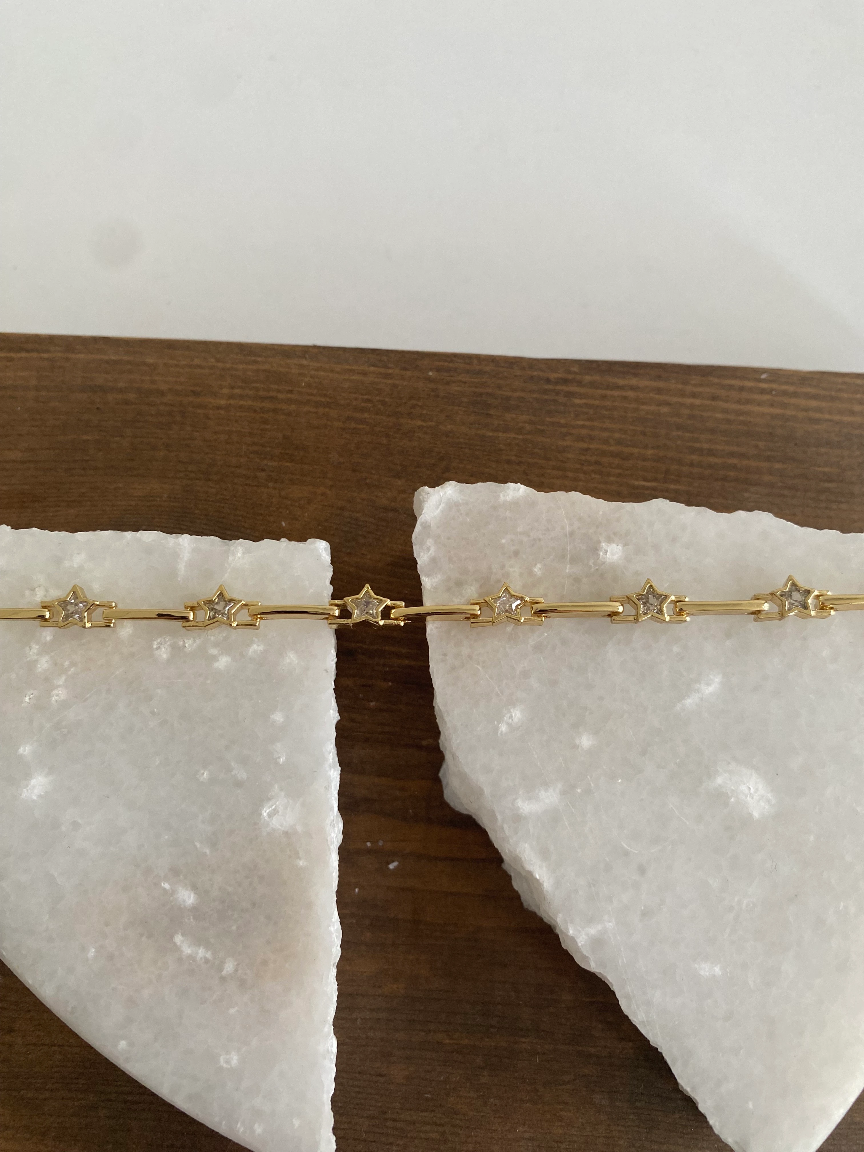 Xuping Mini Taşlı Yıldız Bileklik