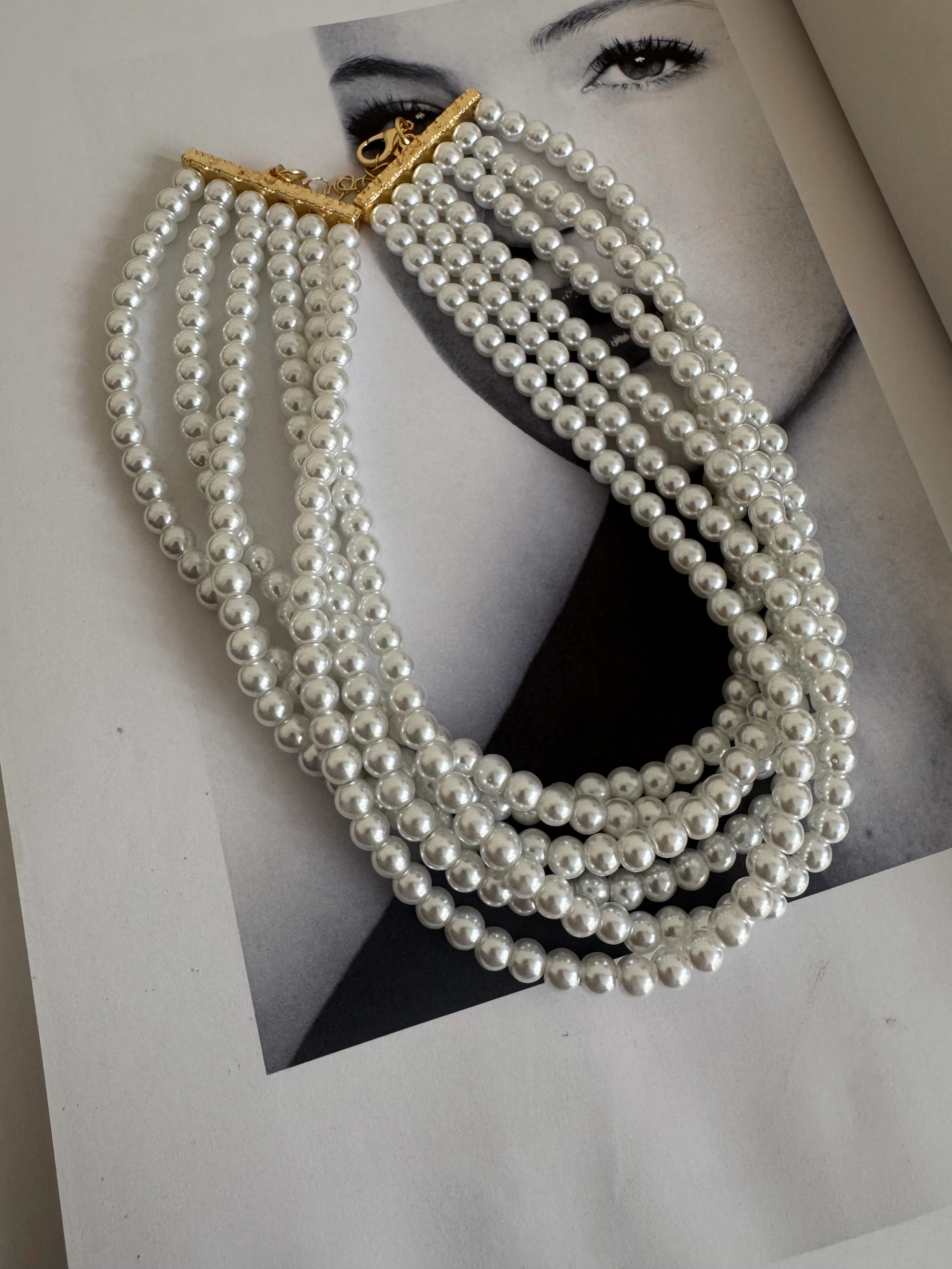 Tasarım Çoklu İnci Kolye