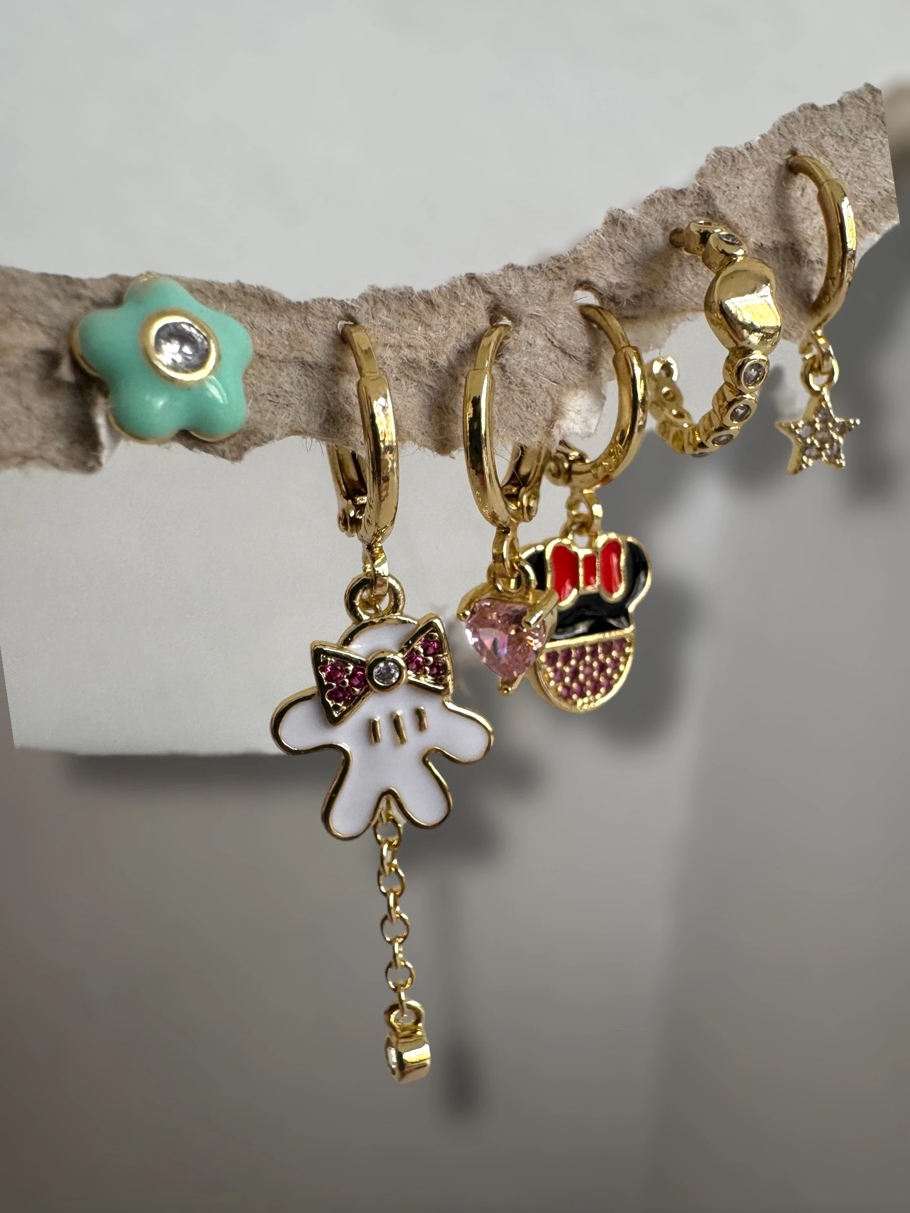 Xuping 6"lı Set Küpe Mineli