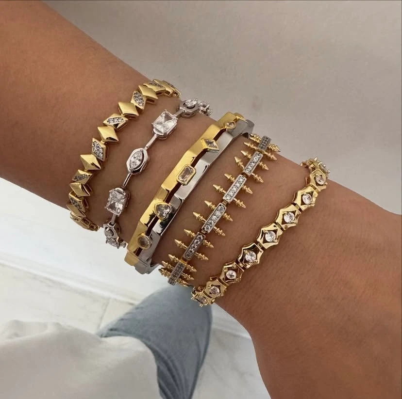 Xuping Gold Zirkon Taşlı Tamtur Bileklik