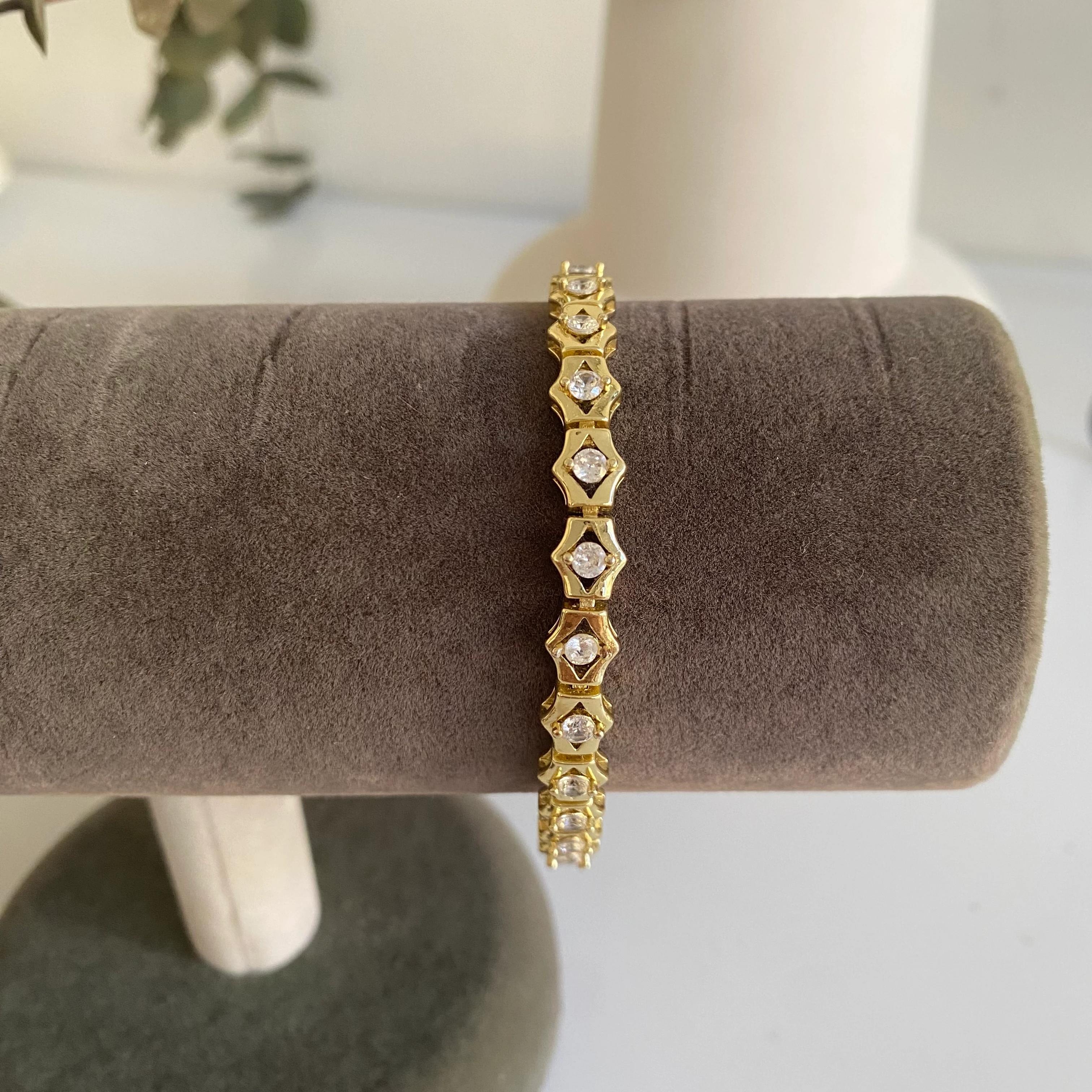 Xuping Gold Zirkon Taşlı Tamtur Bileklik