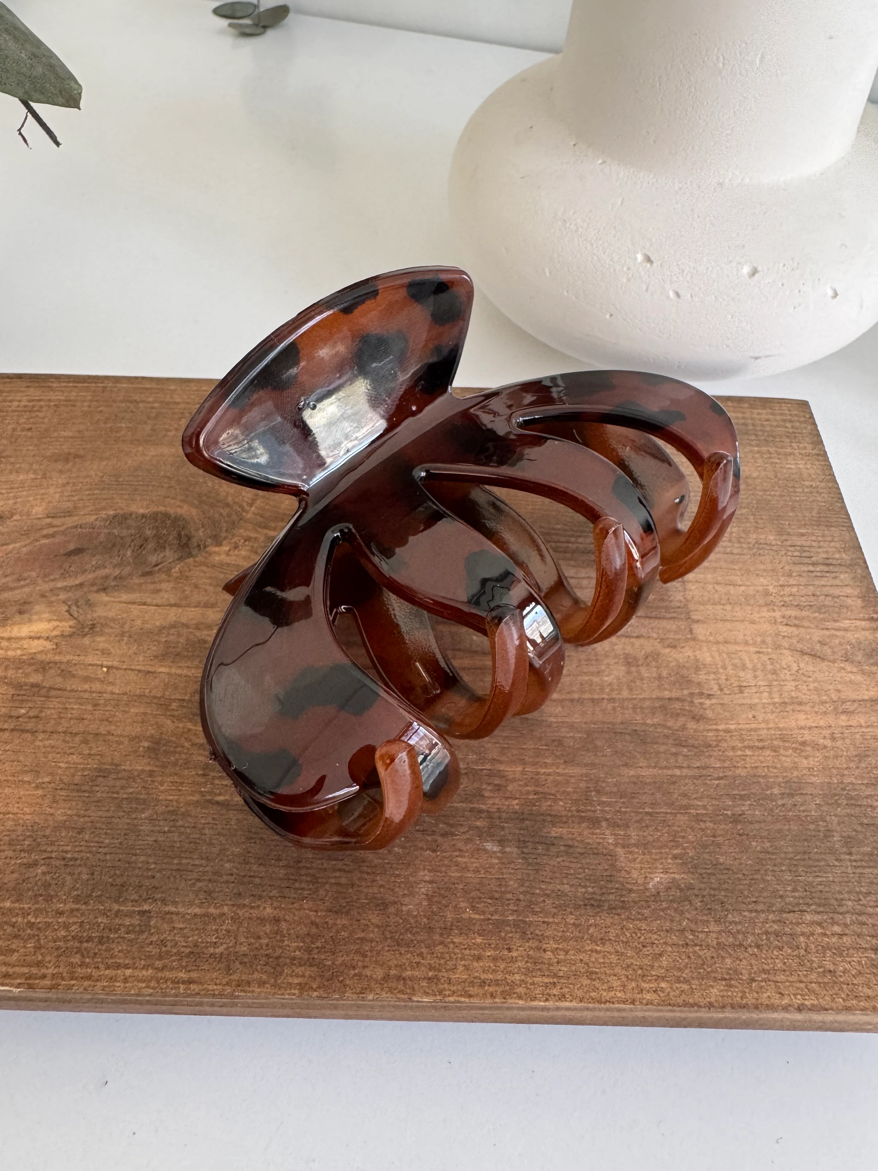 Koyu Kahve Mandal Saç Tokası