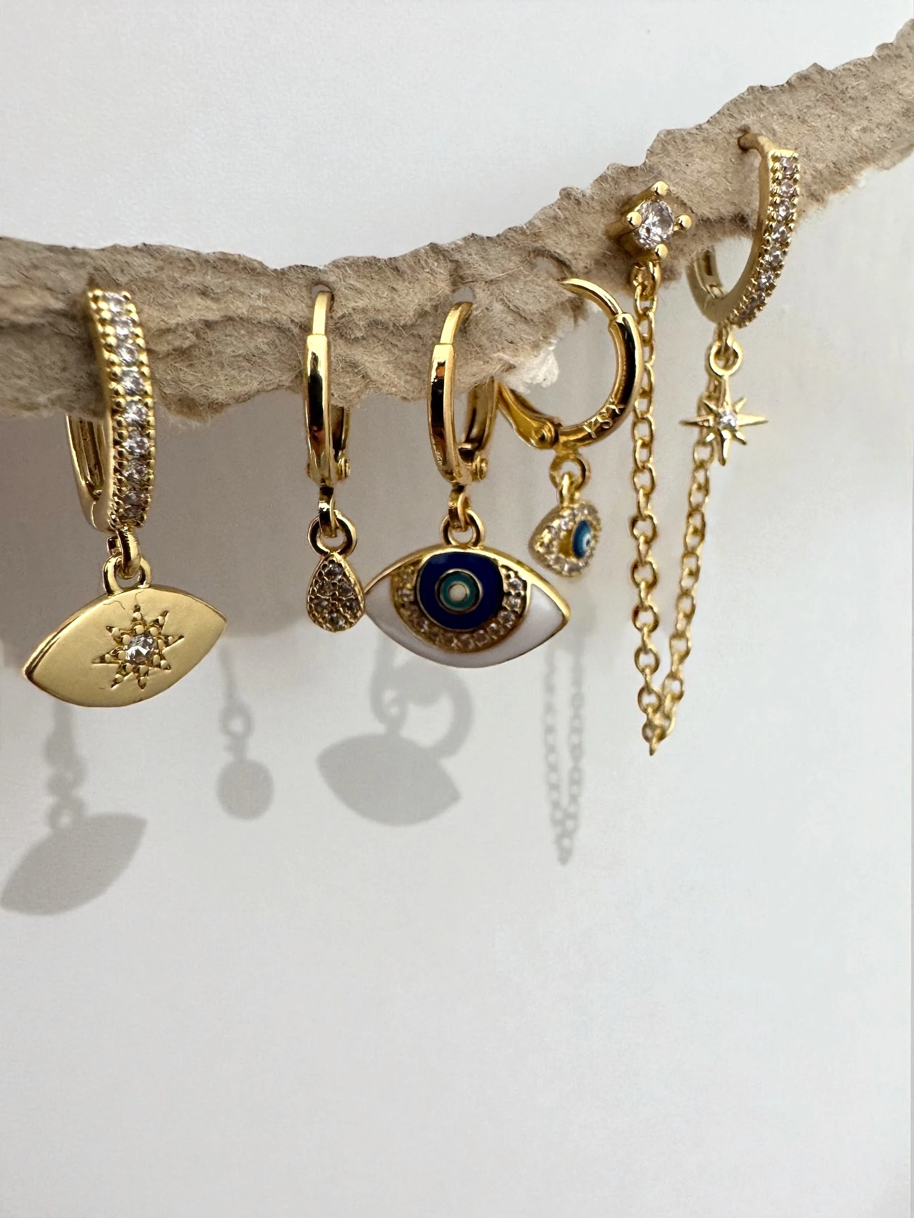 Xuping 6"lı Set Küpe Göz Figür