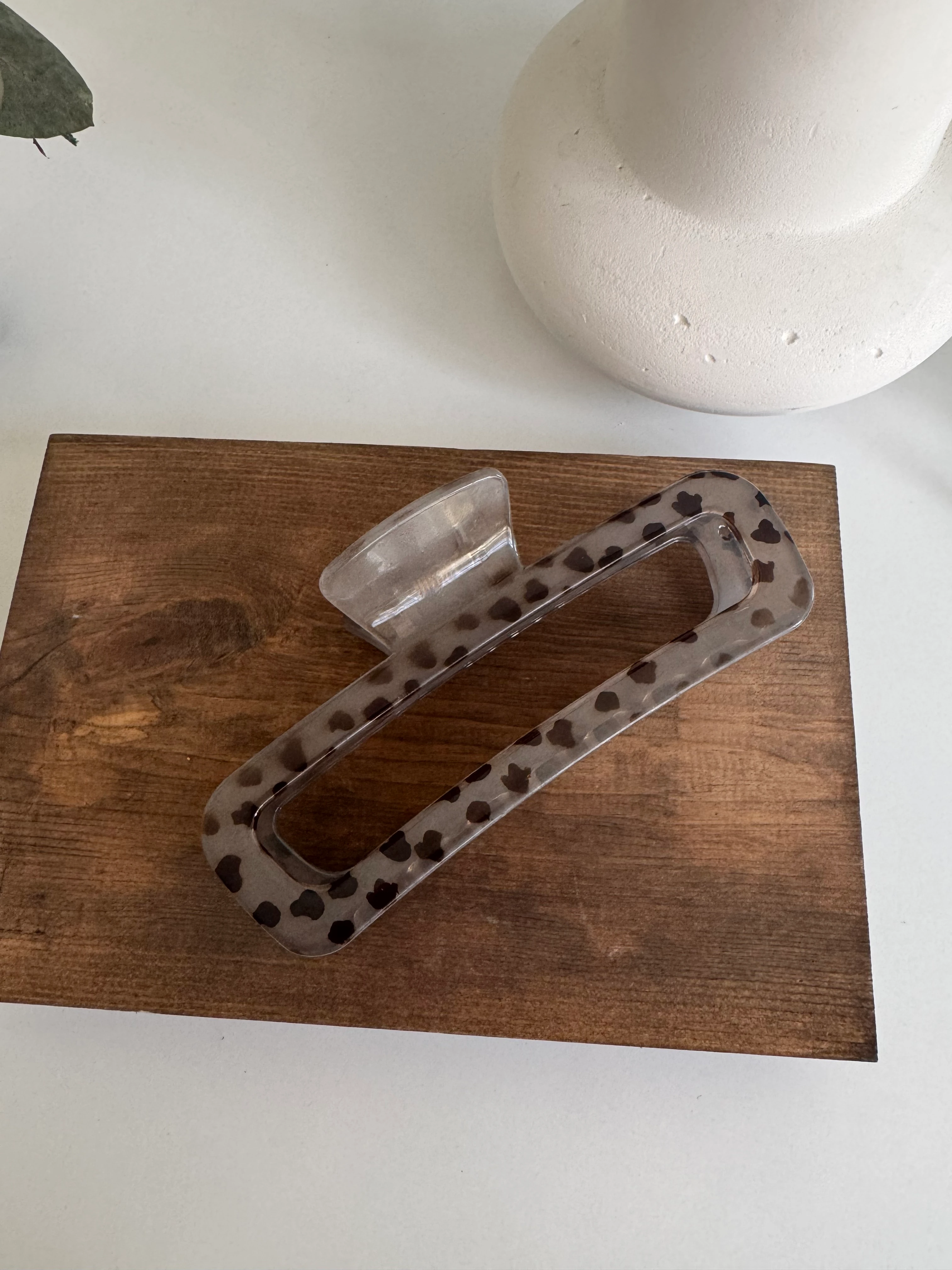 Şeffaf Kalp Desenli Mandal Toka