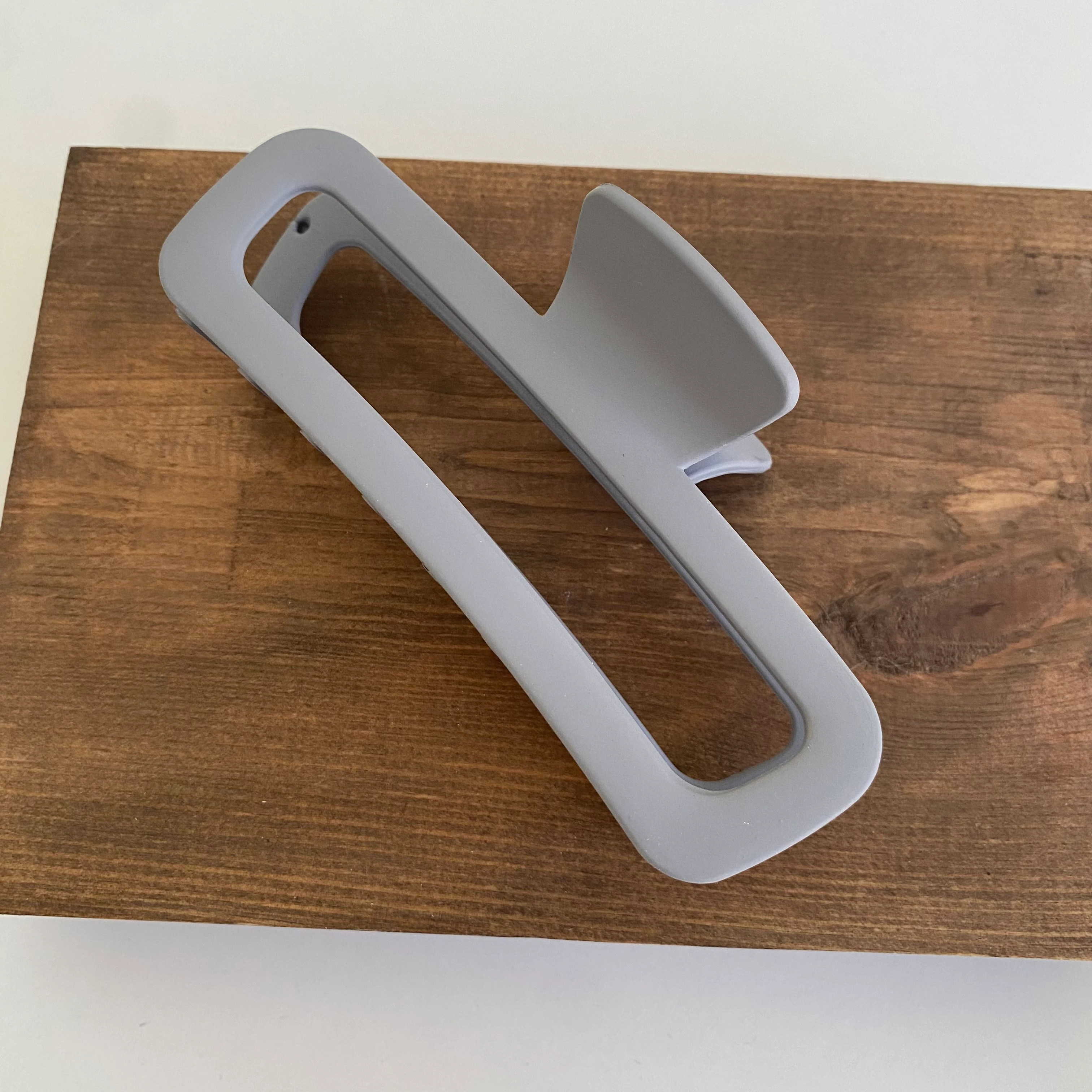 Gri Mat Dikdörtgen Mandal Toka