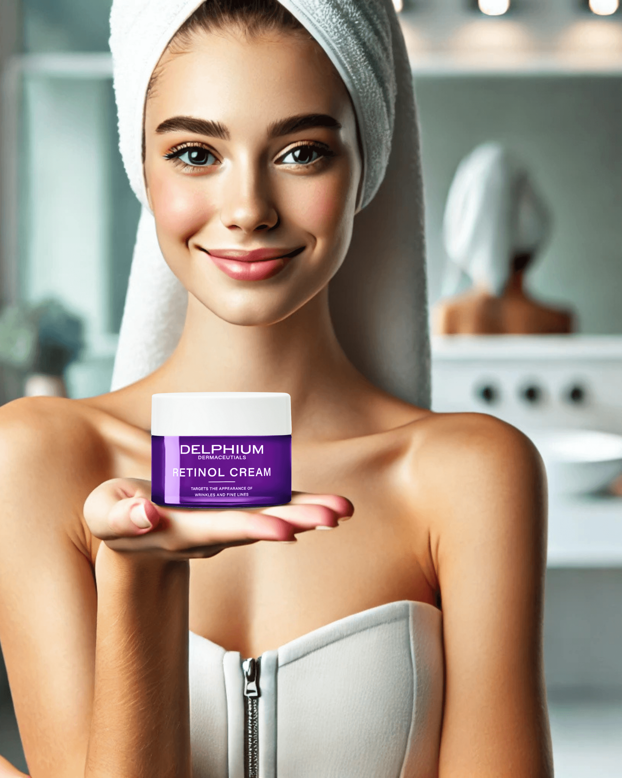 Delphium Retinol Krem – Kırışıklık Karşıtı Gece Bakım Kremi | 50 ml