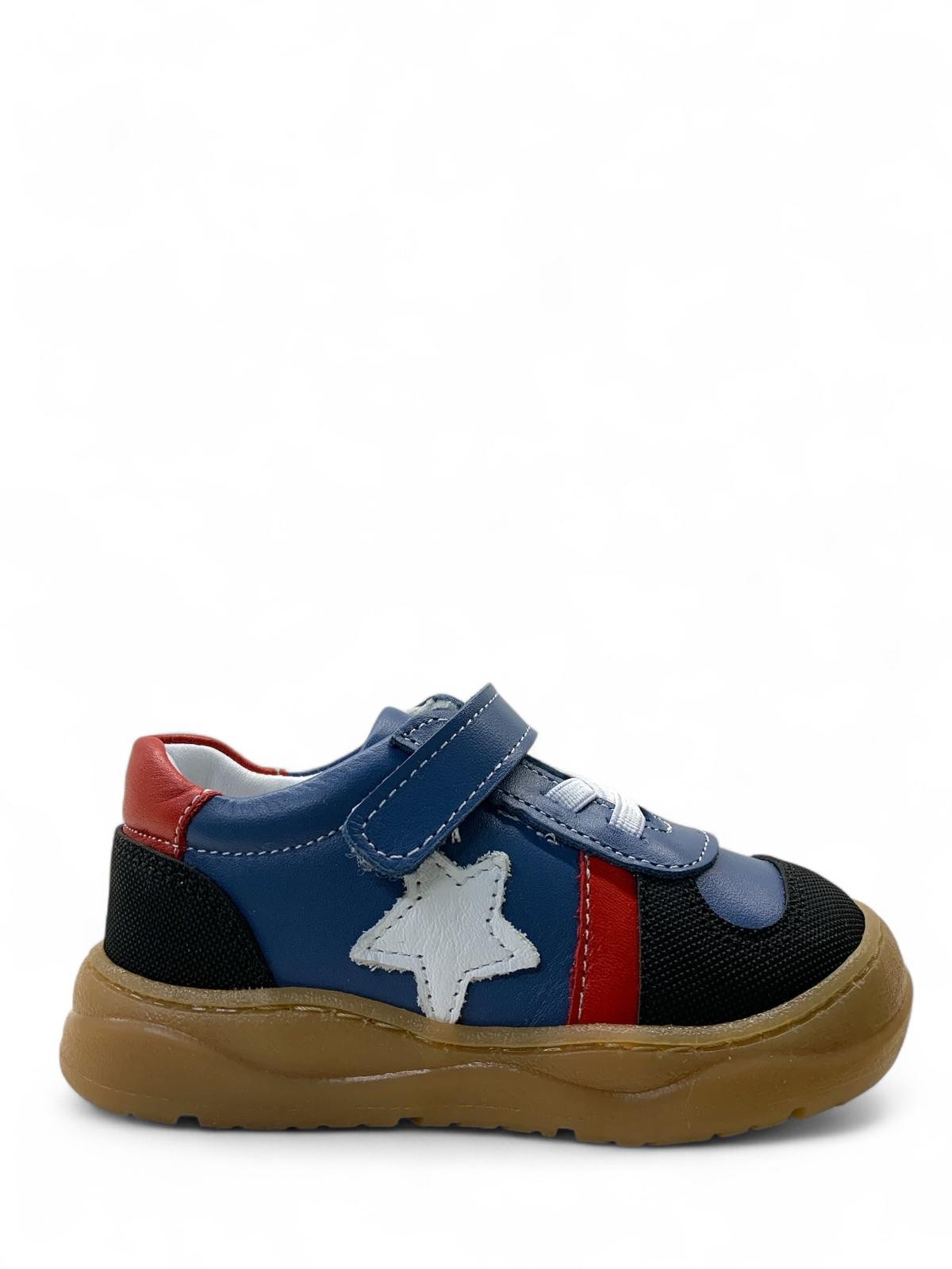 590 Bebek Deri Sneaker - MAVİ
