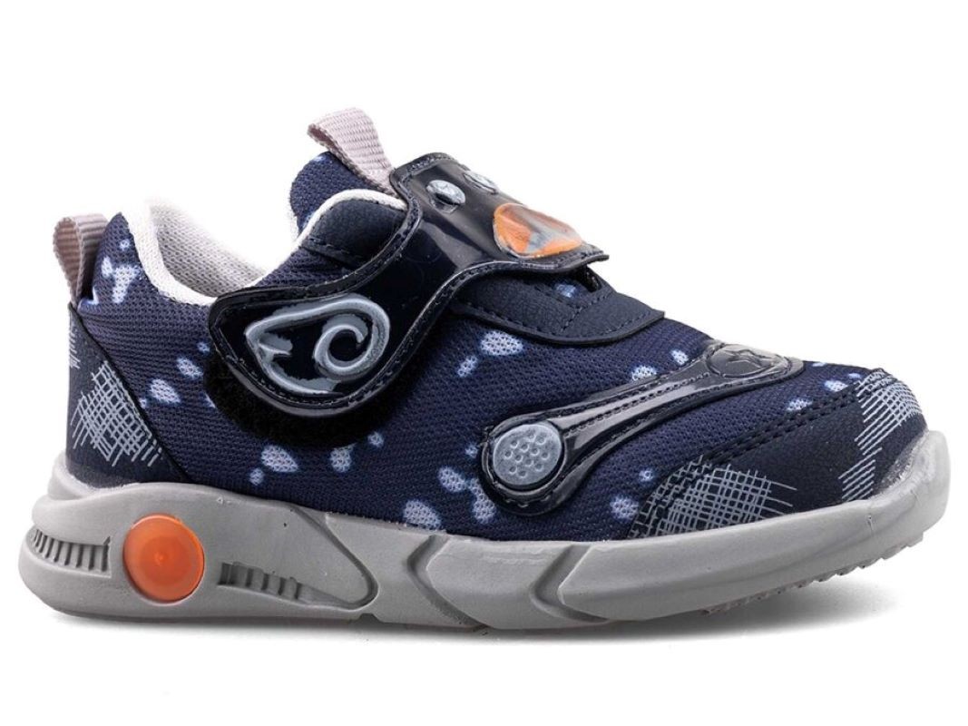021 Çocuk Okul Öncesi Rahat Işıklı Sneaker - Lacivert