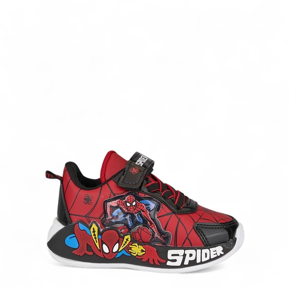 836 Erkek Bebek Işıklı Sneaker - Kırmızı