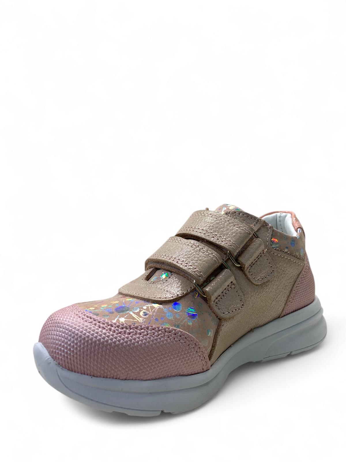 606 Hafif Kız Çocuk Okul Öncesi Deri Sneaker