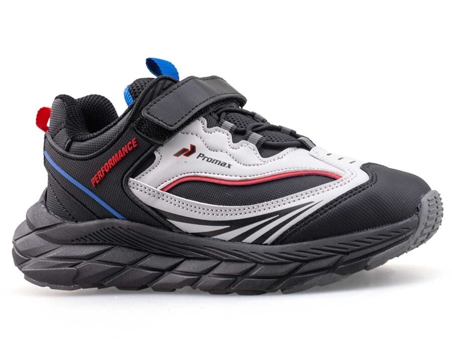 1987 Çocuk Rahat Sneaker - Siyah/Kırmızı