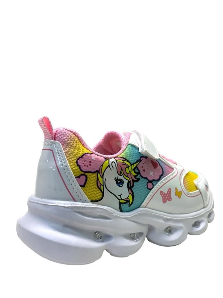 Pepino 1373 Kız Çocuk Hafif Unicorn Işıklı Sneaker