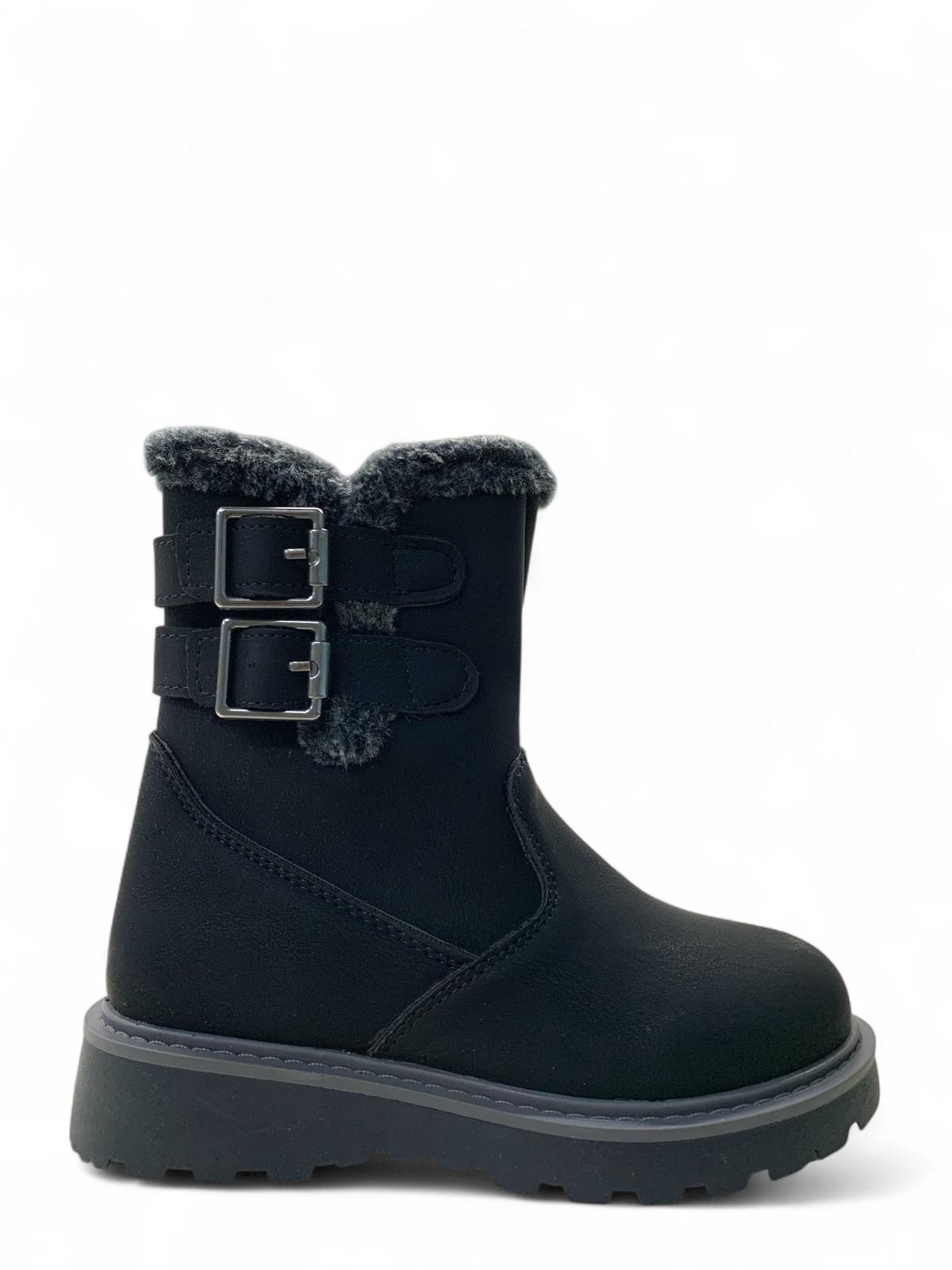 Buckle Kız Çocuk Bot - Siyah