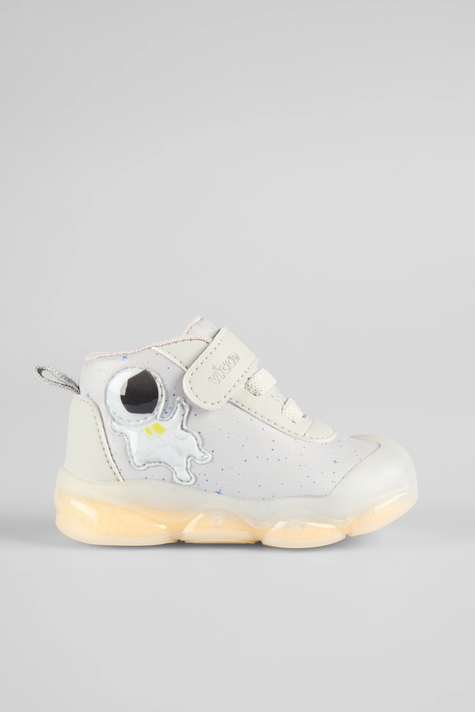 Geminis Erkek Bebek Işıklı İlk Adım Bot - GRİ