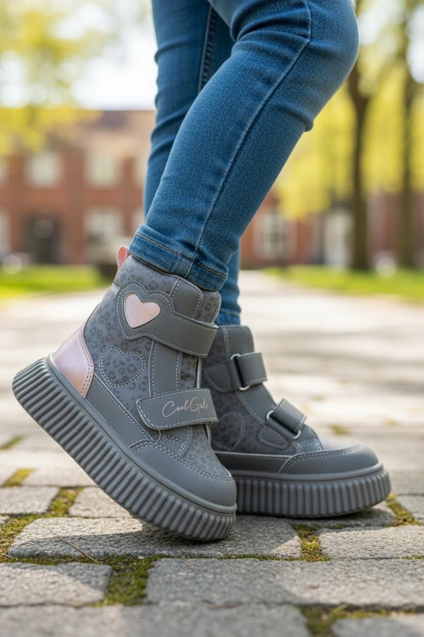 Alalis Kız Çocuk Okul Öncesi Bot - GRİ