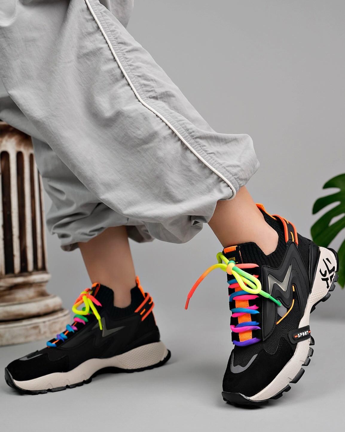 0850 Kadın Rahat Sneaker - Siyah