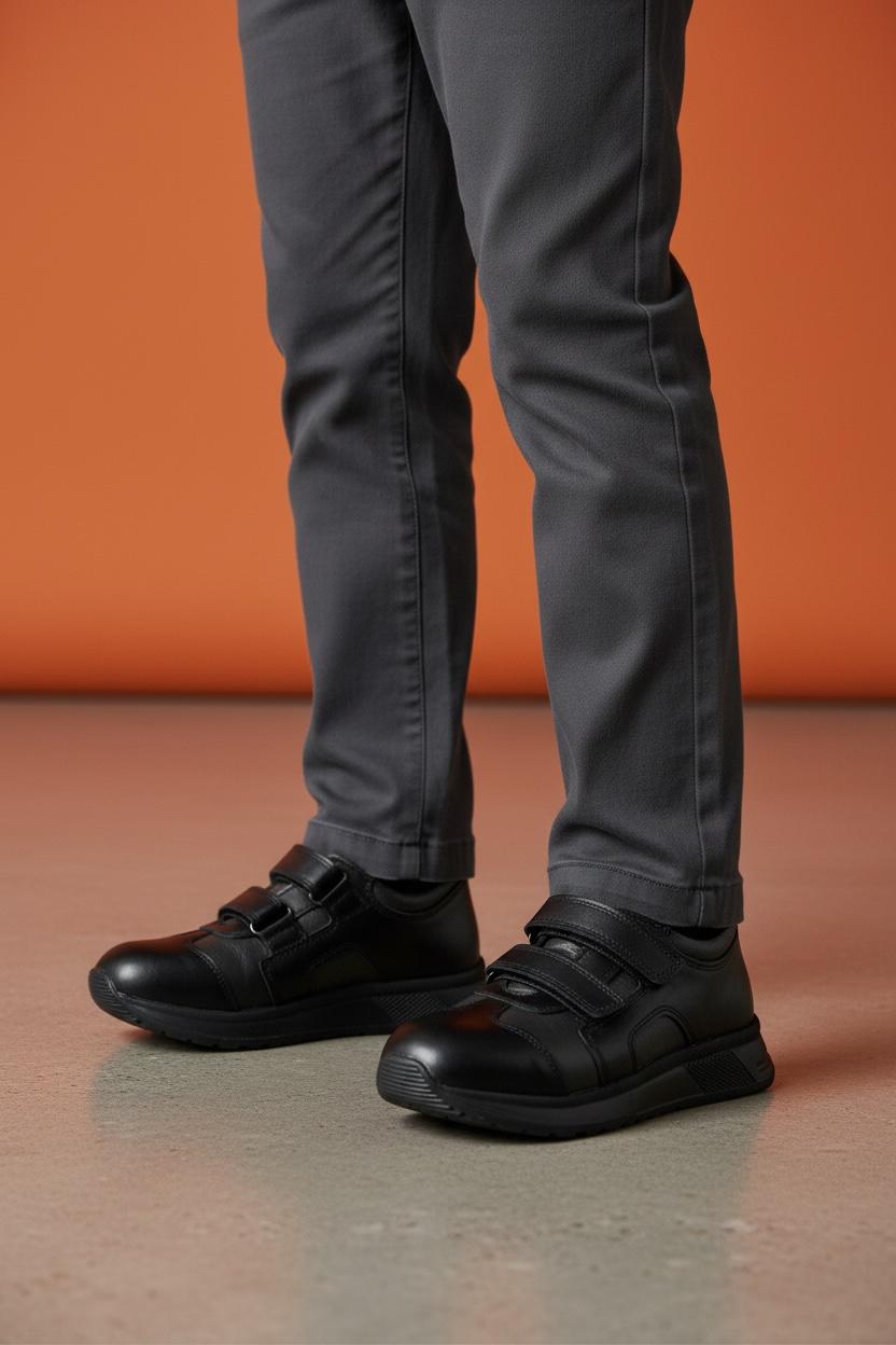 245 Erkek Çocuk Deri Okul Ayakkabısı