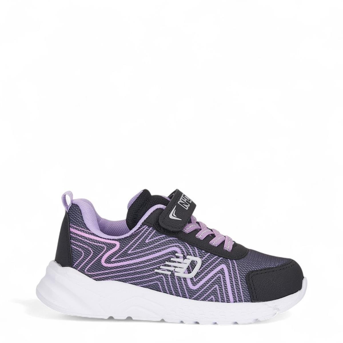 024 Çocuk Rahat Sneaker - SİYAH/LİLA