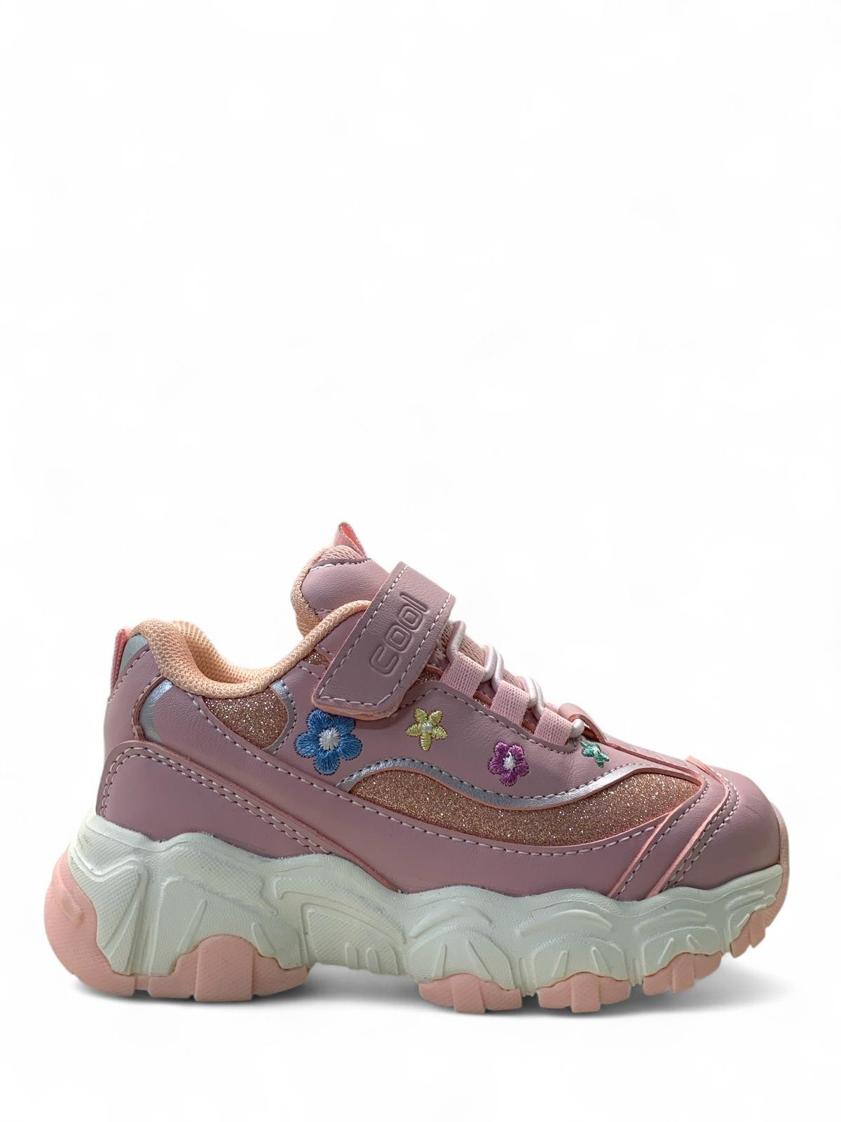 Bella Kız Çocuk Okul Öncesi Rahat Sneaker - Pudra