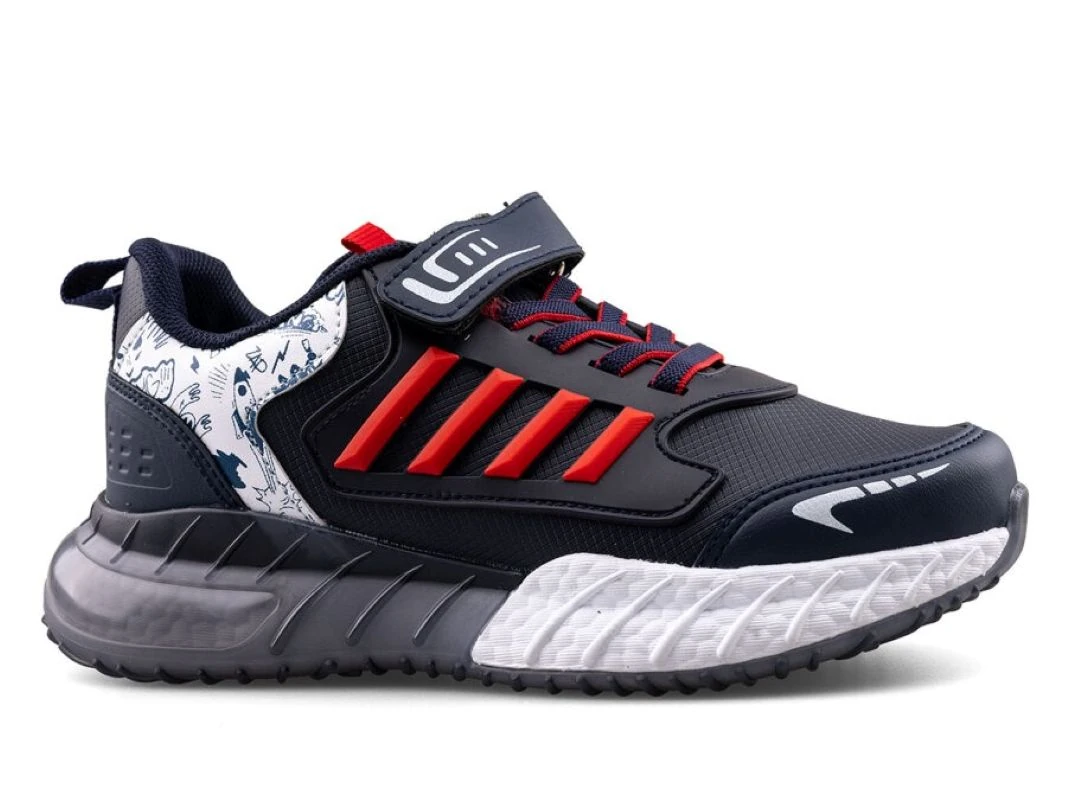 Çocuk Okul Öncesi Suya Dayanıklı Işıklı Sneaker - Lacivert