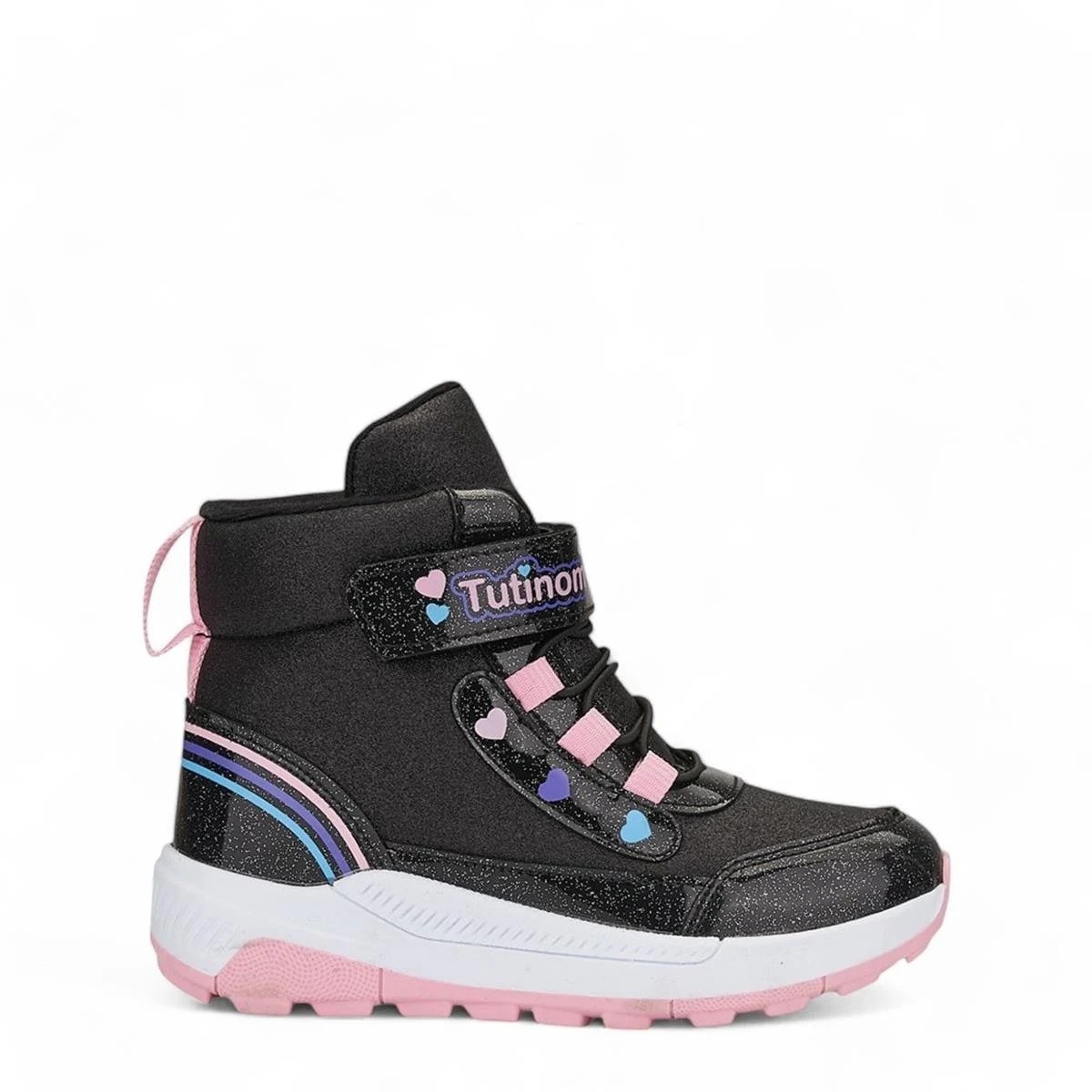 138 Kız Çocuk Okul Öncesi Bot - Siyah/Pembe