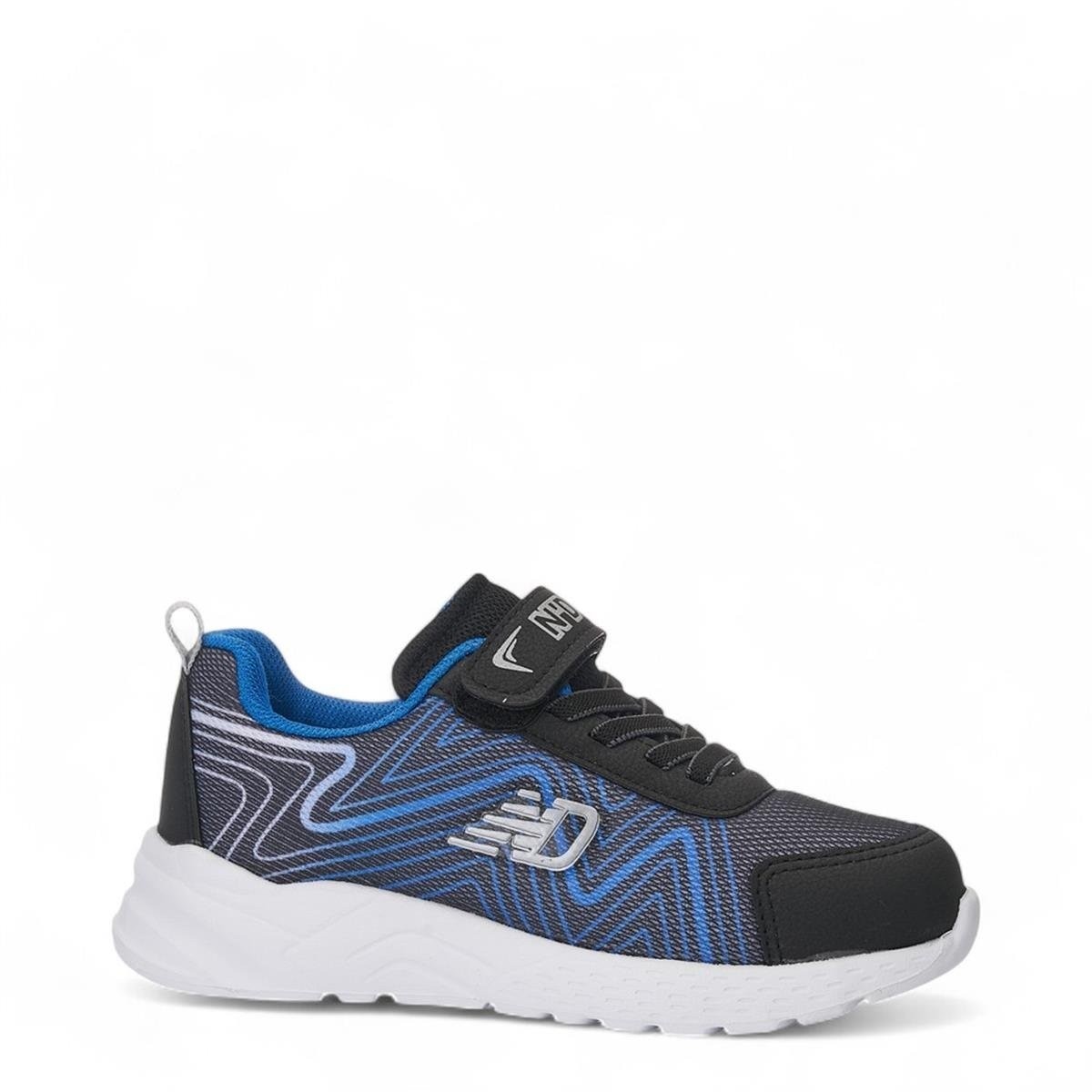 024 Çocuk Rahat Sneaker - Siyah/Saks Mavi