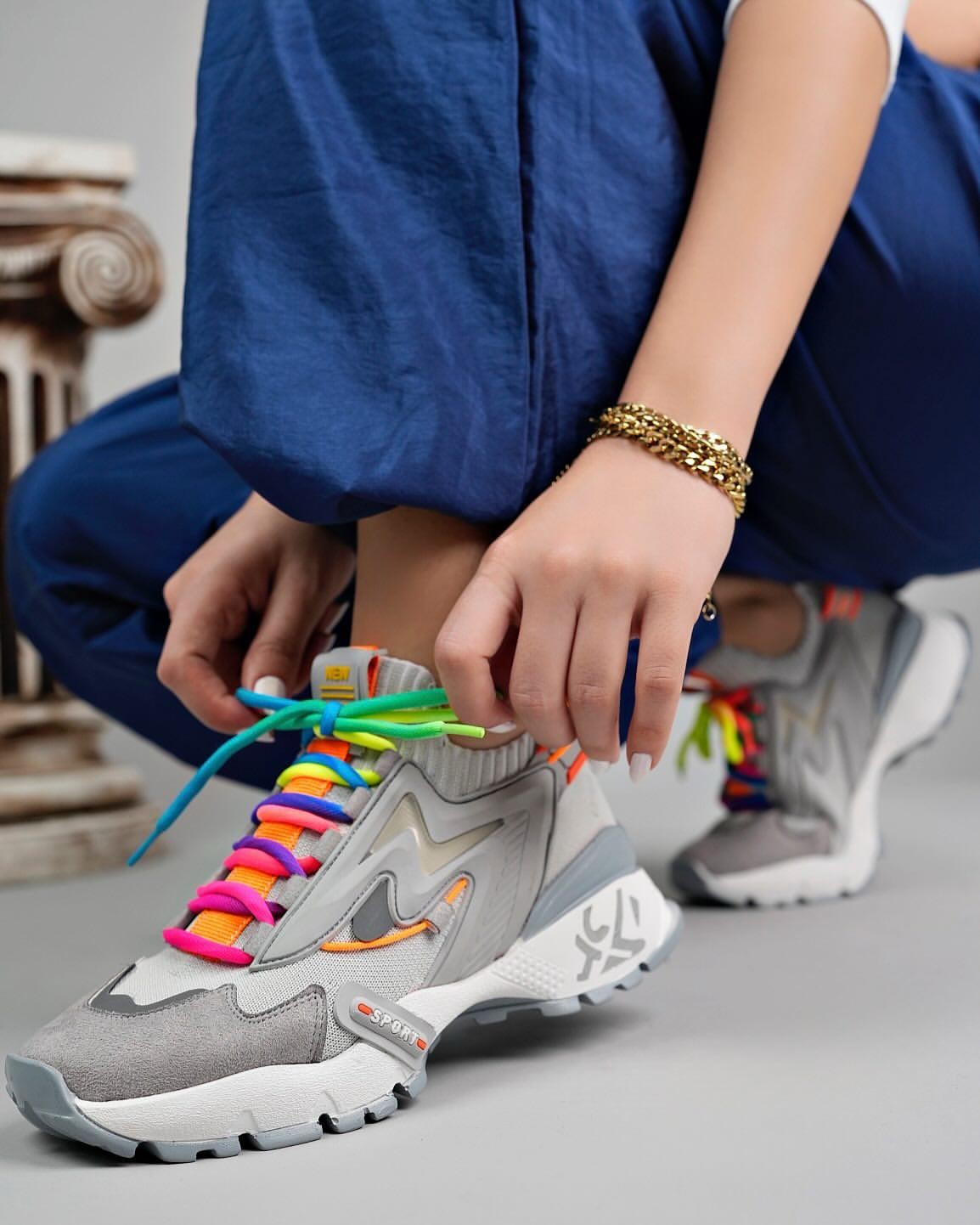 0850 Kadın Rahat Sneaker - GRİ