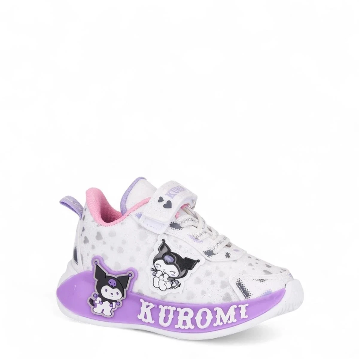 725 Kız Bebek Işıklı Sneaker - Beyaz/Lila