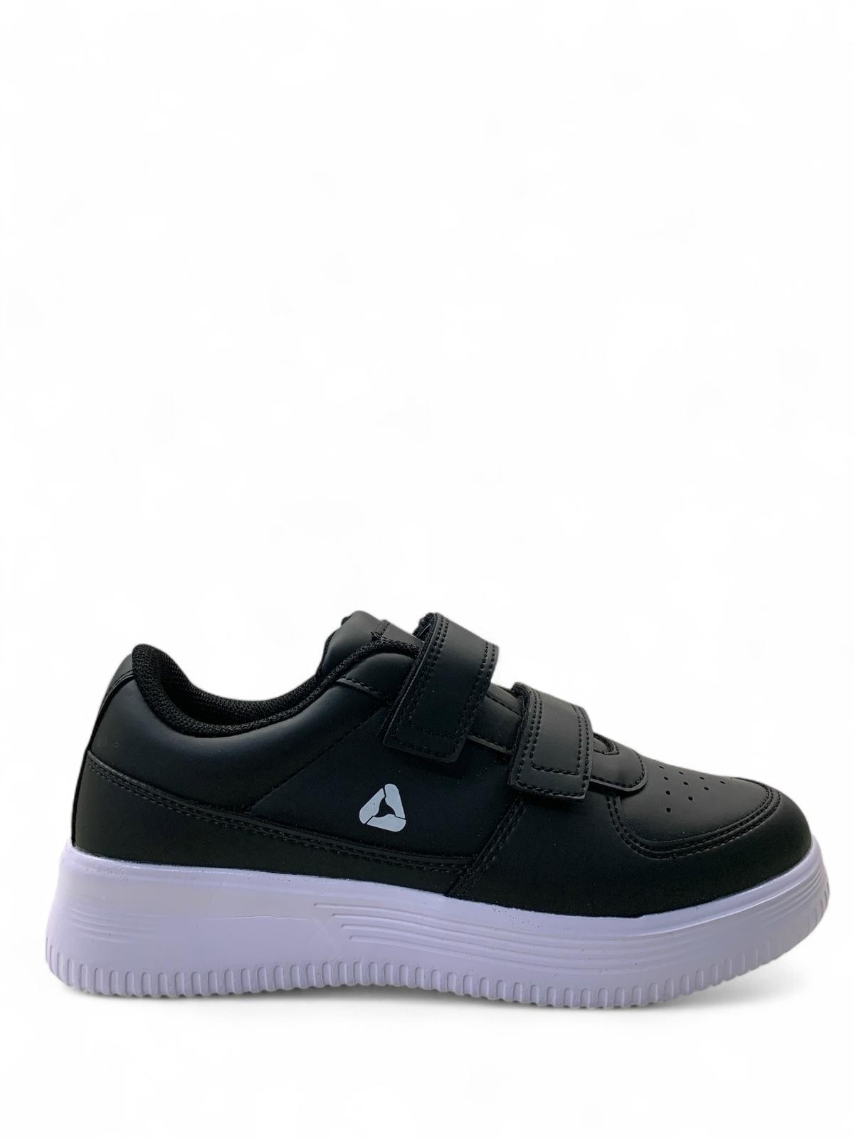 4208 Genç Bantlı Sneaker - Siyah/Beyaz