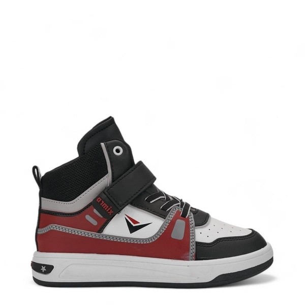 001 Çocuk Bilekli Sneaker - Siyah/Kırmızı