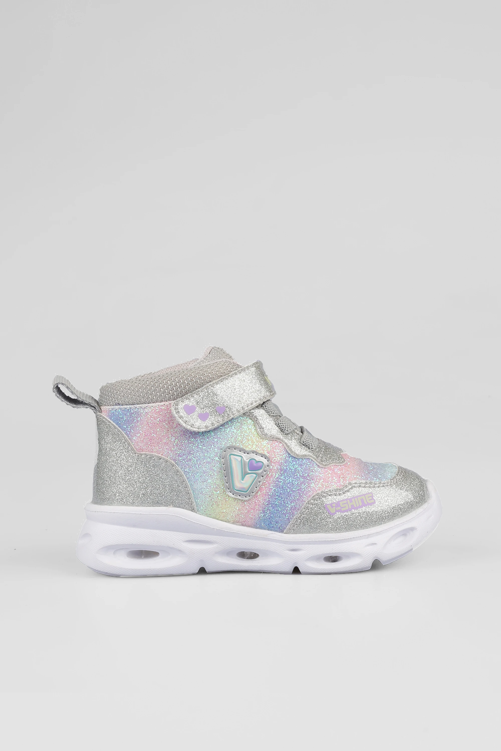 Poni Kız Çocuk Işıklı Rahat Bot - Gümüş