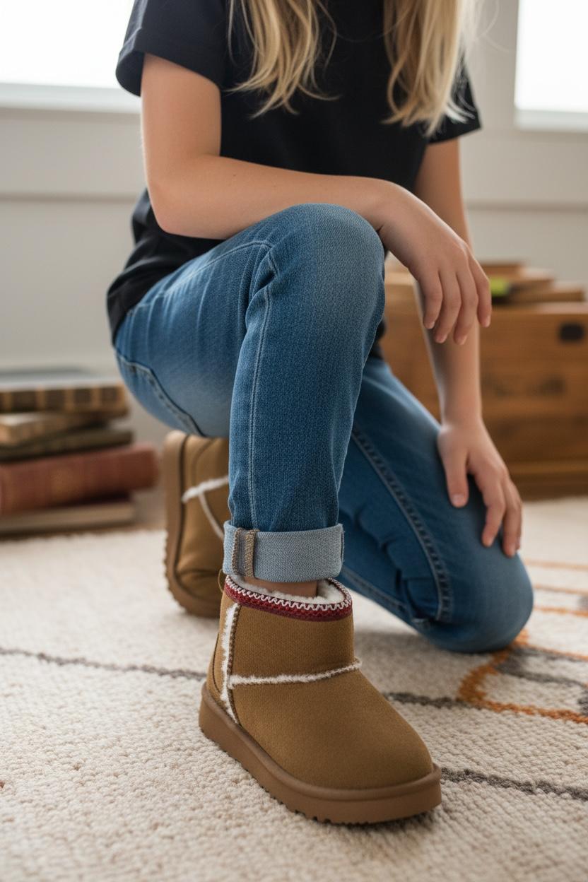 Ugy Kız Çocuk İçi Tüylü Bot - TABA