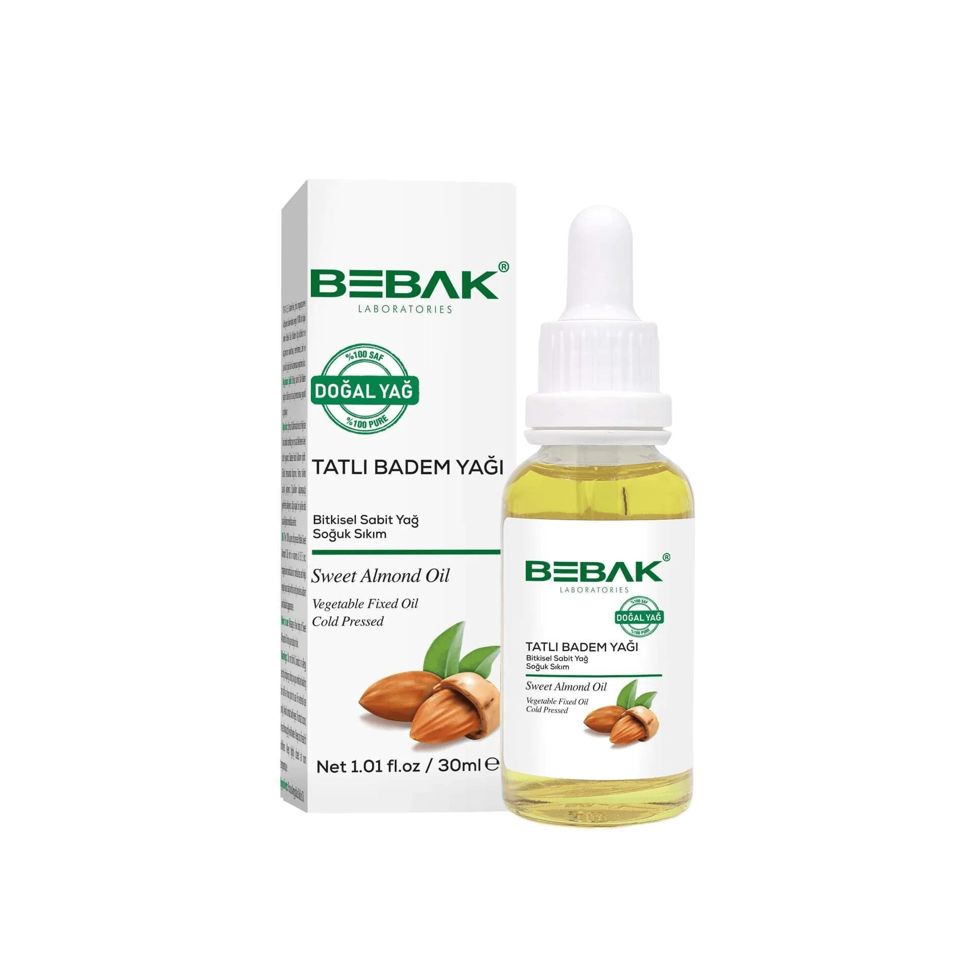 Bebak Tatlı Badem Yağı 30mL