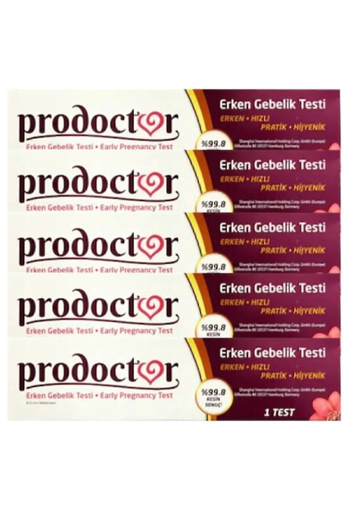 Prodoctor Erken Gebelik Testi %99.8 Kesin Sonuç X 5