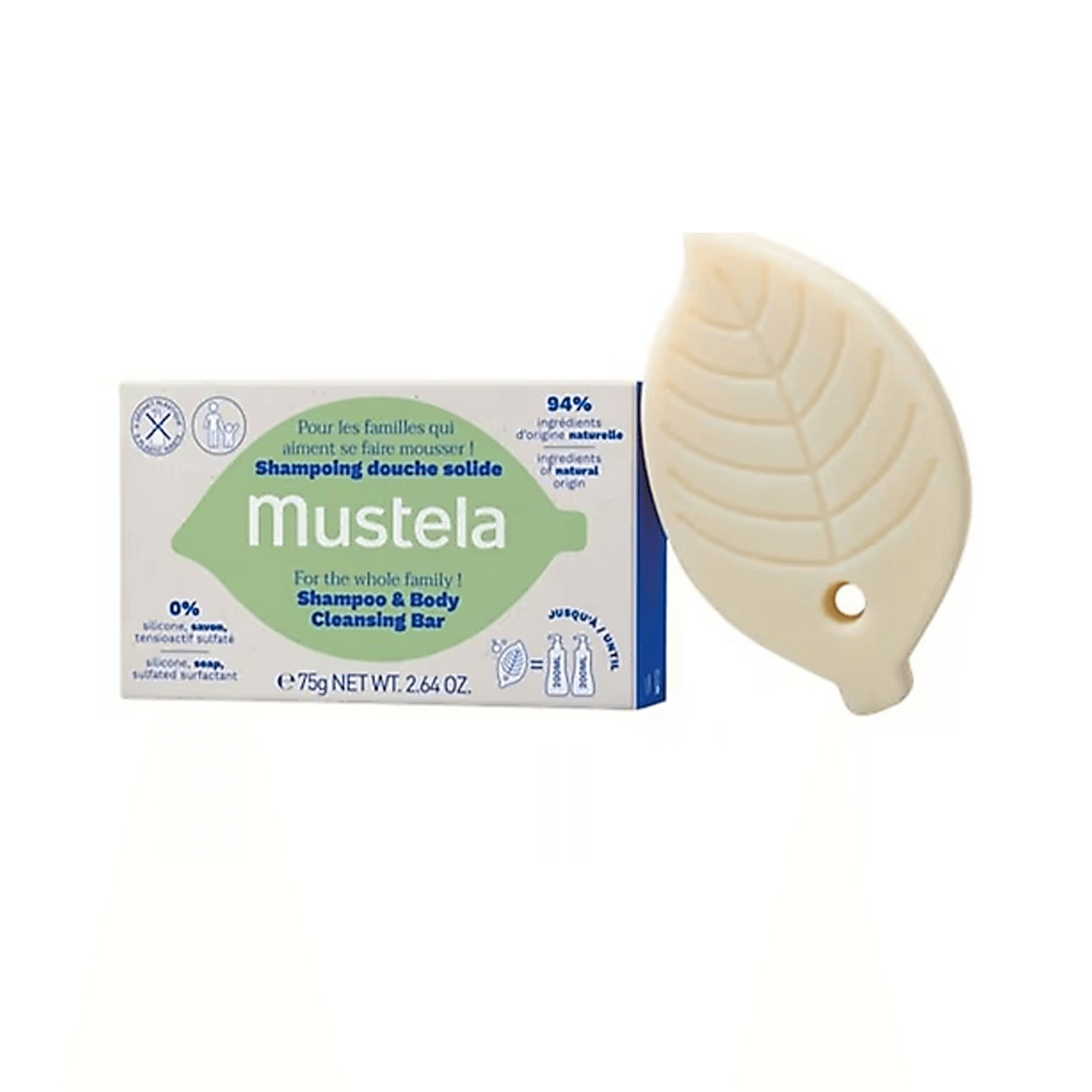 Mustela Şampuan ve Vücut Temizleme Barı 75GR