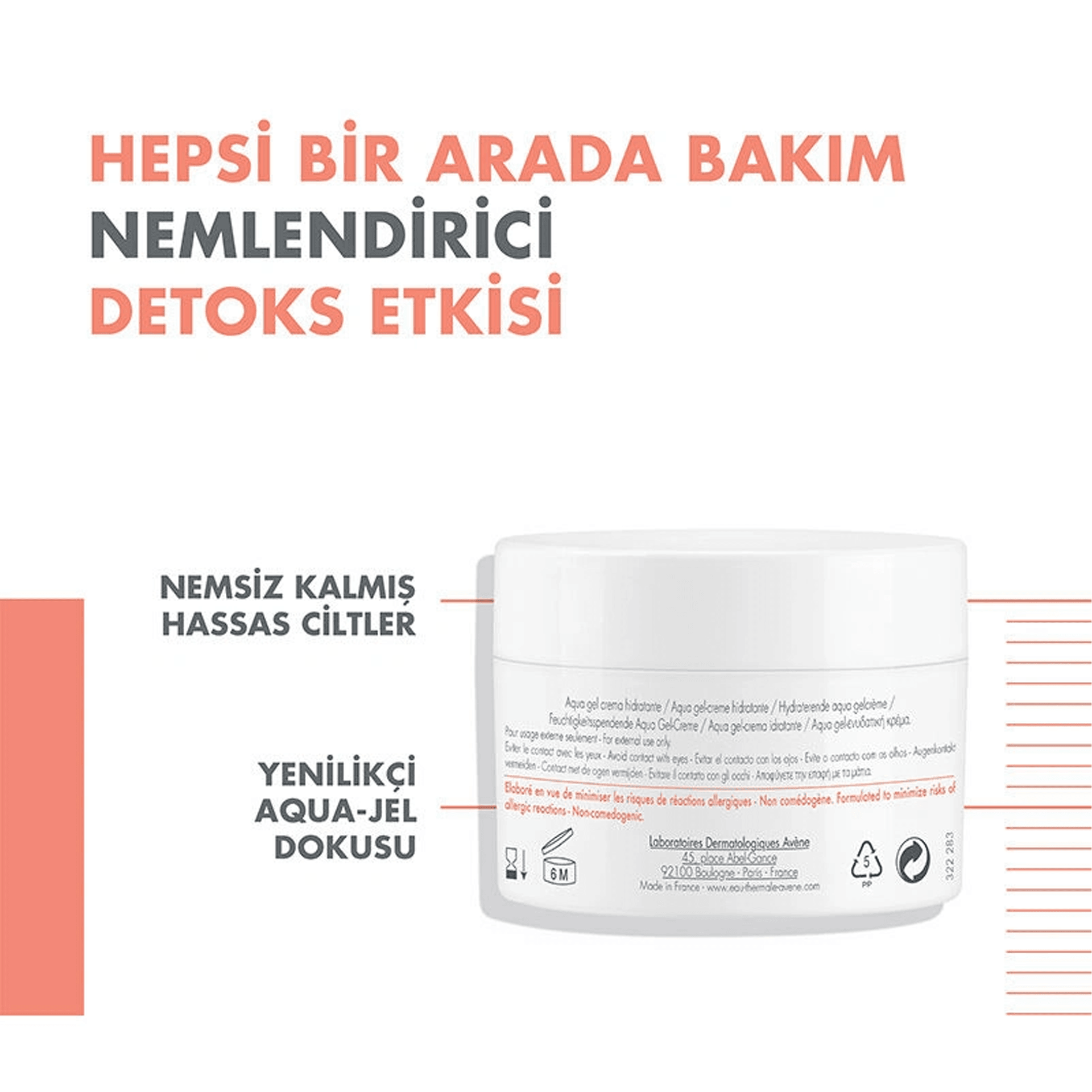 Avene Hydrance Aqua Gel Nemlendirici Krem 50mL