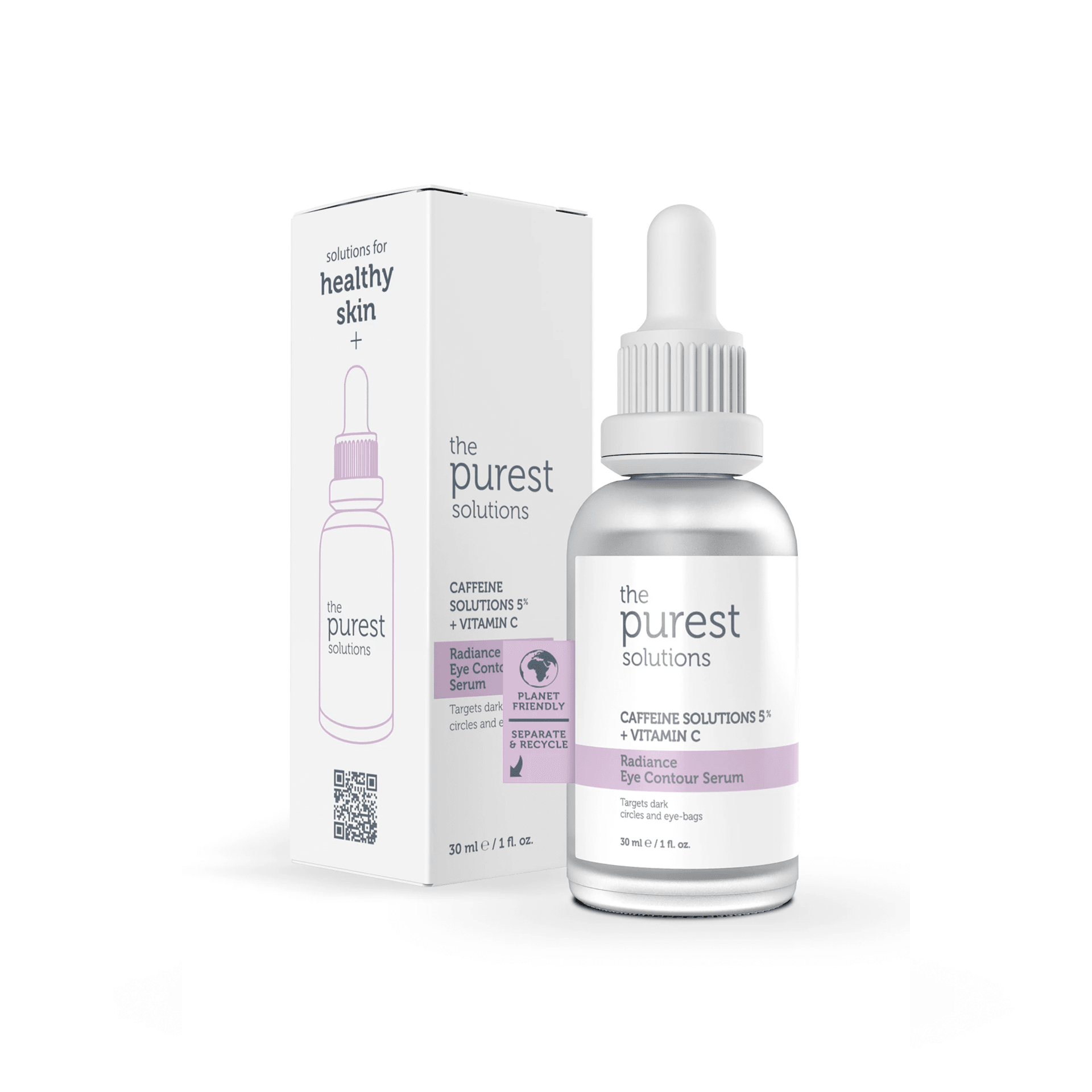 The Purest Solutions Torbalanma Ve Morluk Karşıtı, Aydınlatıcı Kafein Göz Altı Serumu 30mL