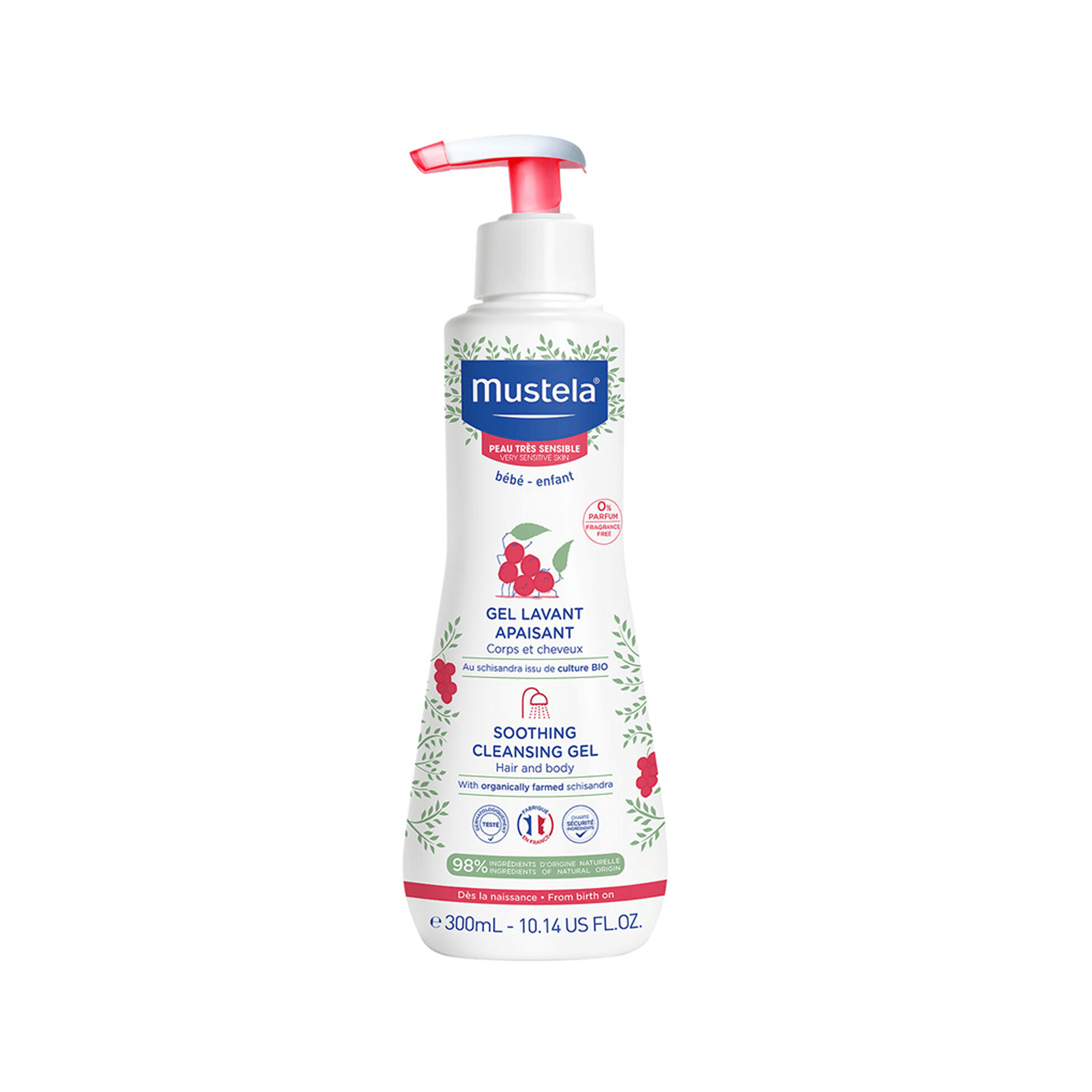 Mustela Çok Hassas Ciltler için Parfümsüz Şampuan 300mL