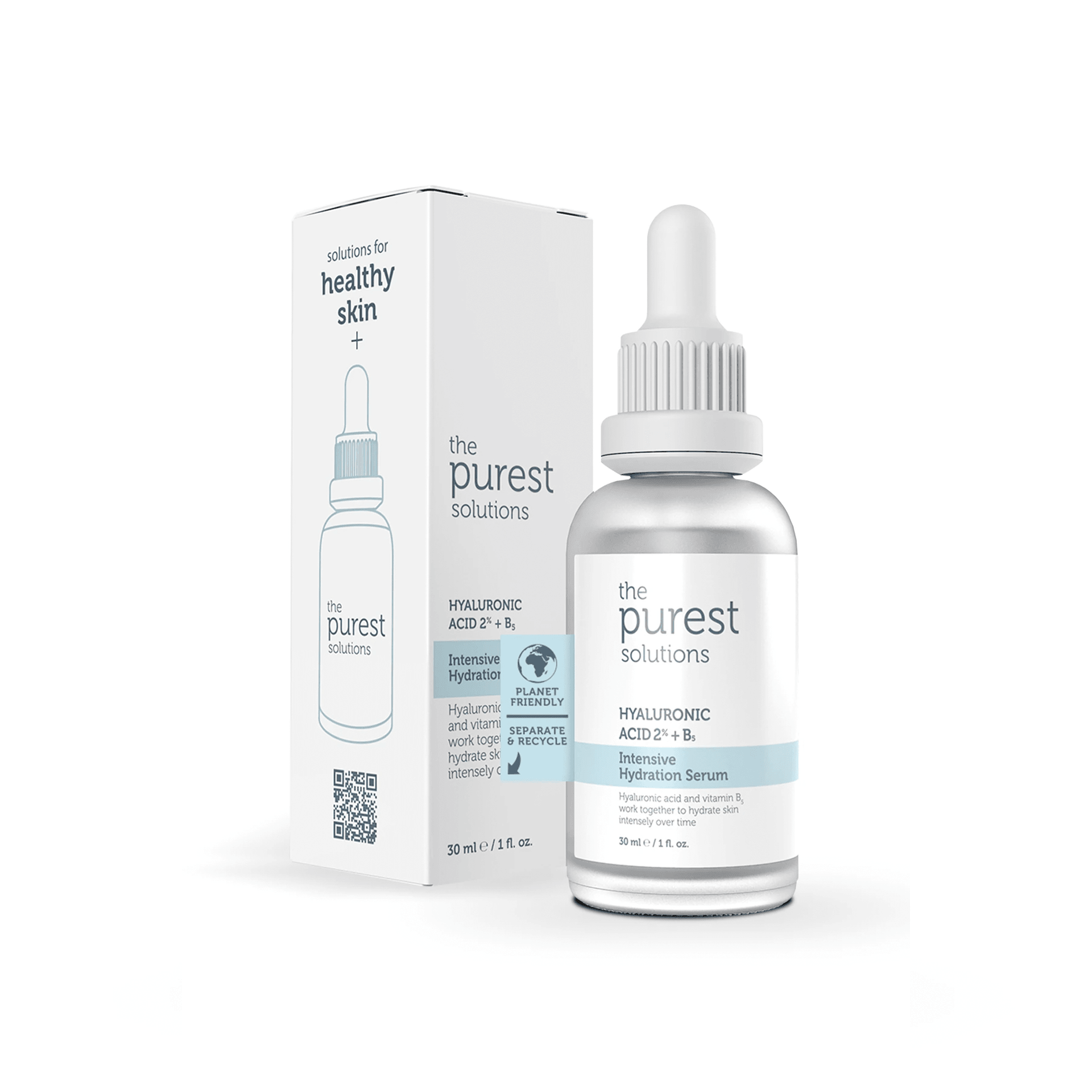 The Purest Solutions Yoğun Nemlendirme Ve Dolgunlaştırıcı Etkili Yenileyici Hyalüronik Asit Cilt Bakım Serumu 30mL