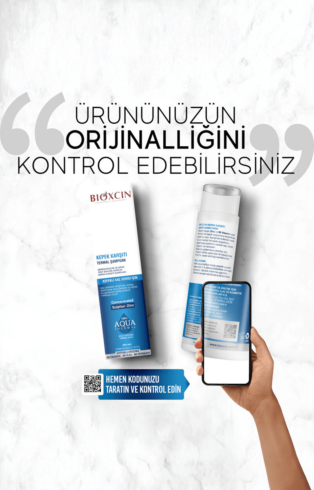 Bioxcin Aqua Thermal Kepek Karşıtı Şampuan 300mL