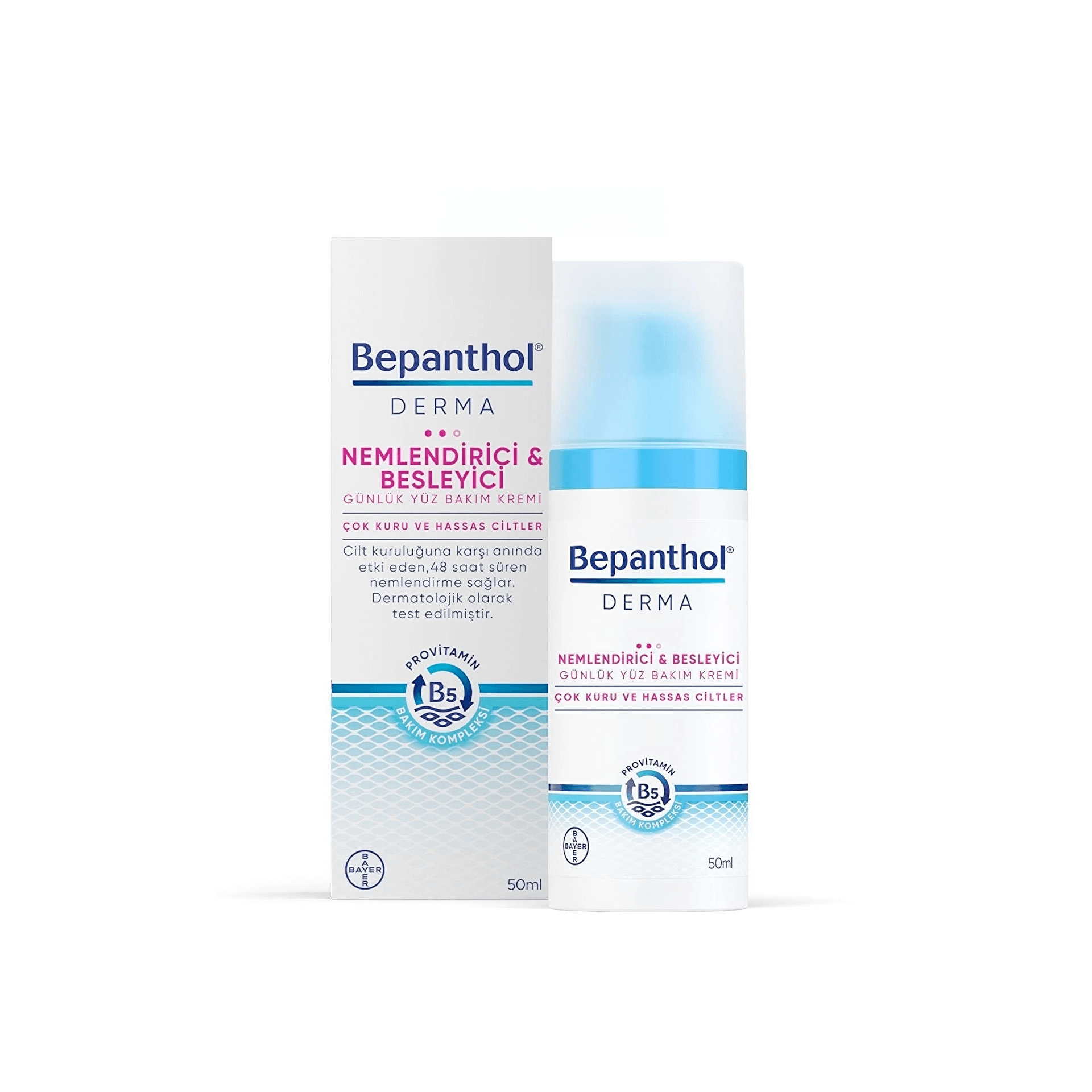 Bepanthol Derma Nemlendirici ve Besleyici Günlük Yüz Bakım Kremi 50mL