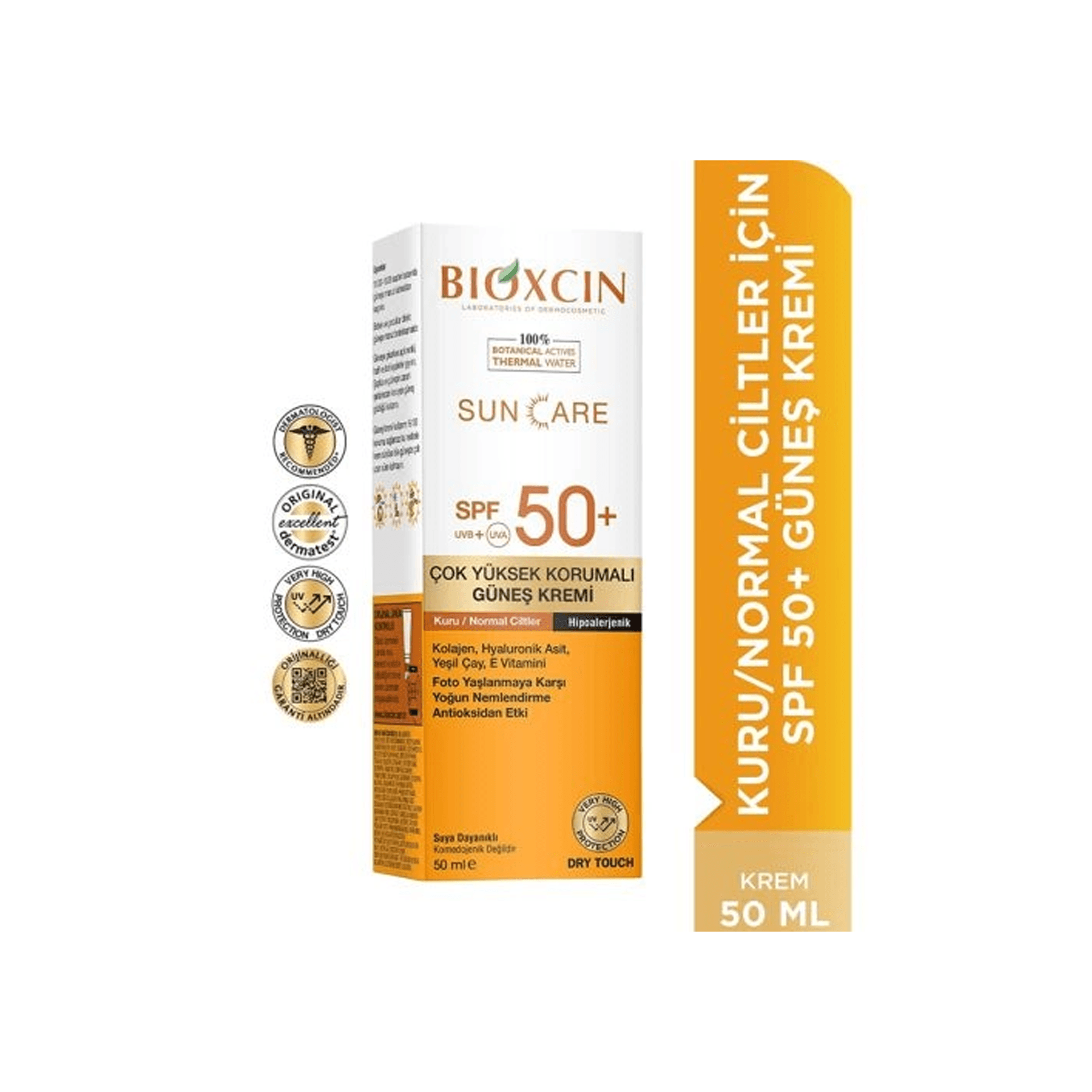 Bioxcin SPF50+ Kuru & Normal Ciltler Güneş Kremi 50mL