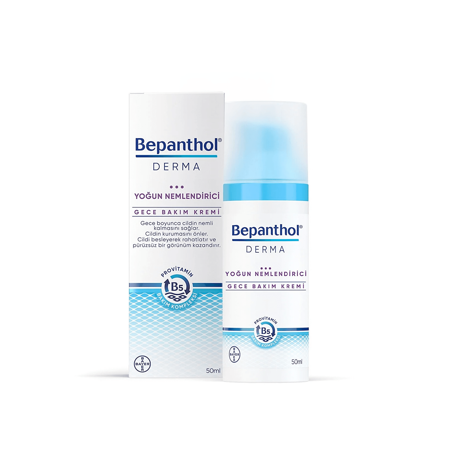 Bepanthol Derma Yoğun Nemlendirici Gece Bakım Kremi 50mL