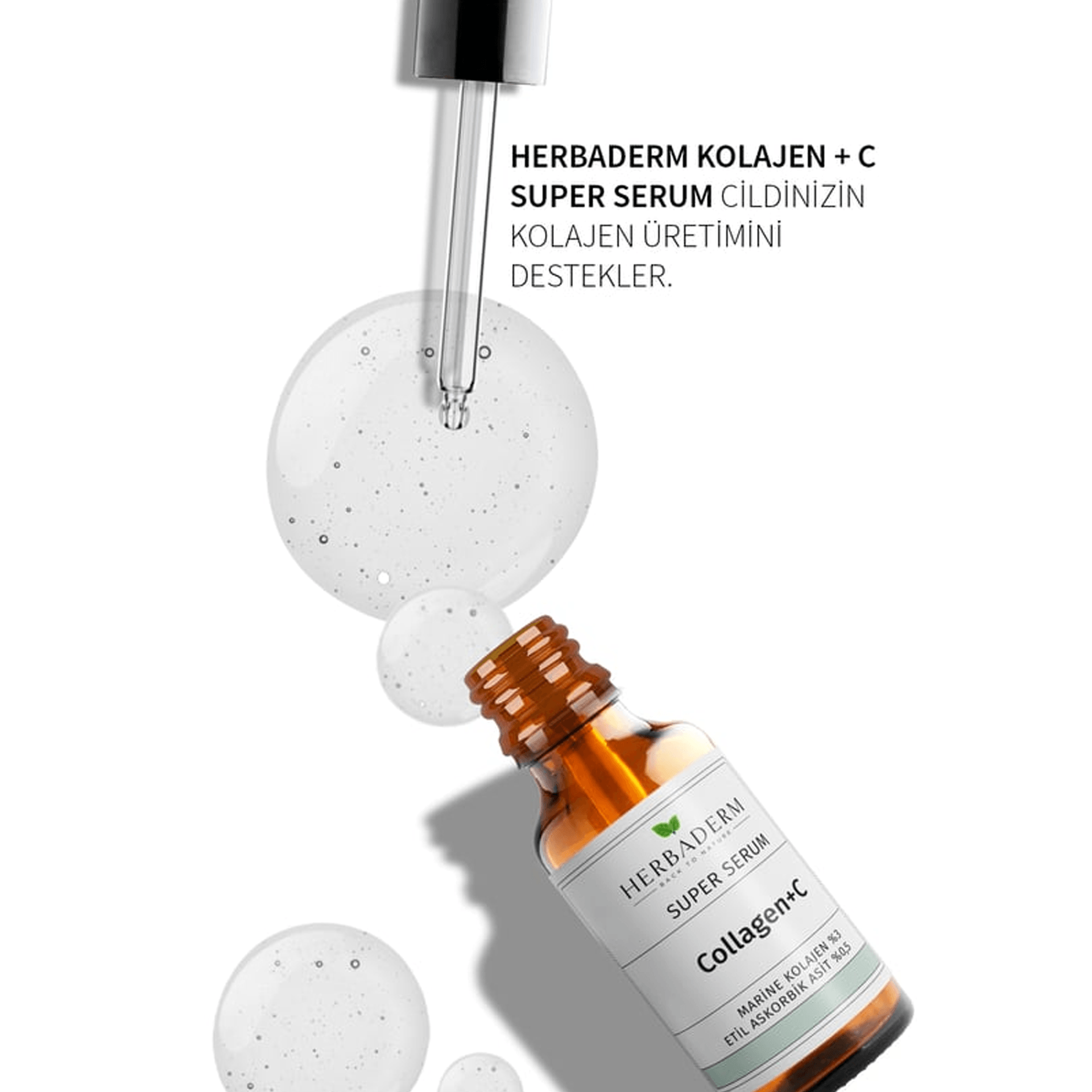 Herbaderm Kolajen + C Vitamini Super Serum 30mL