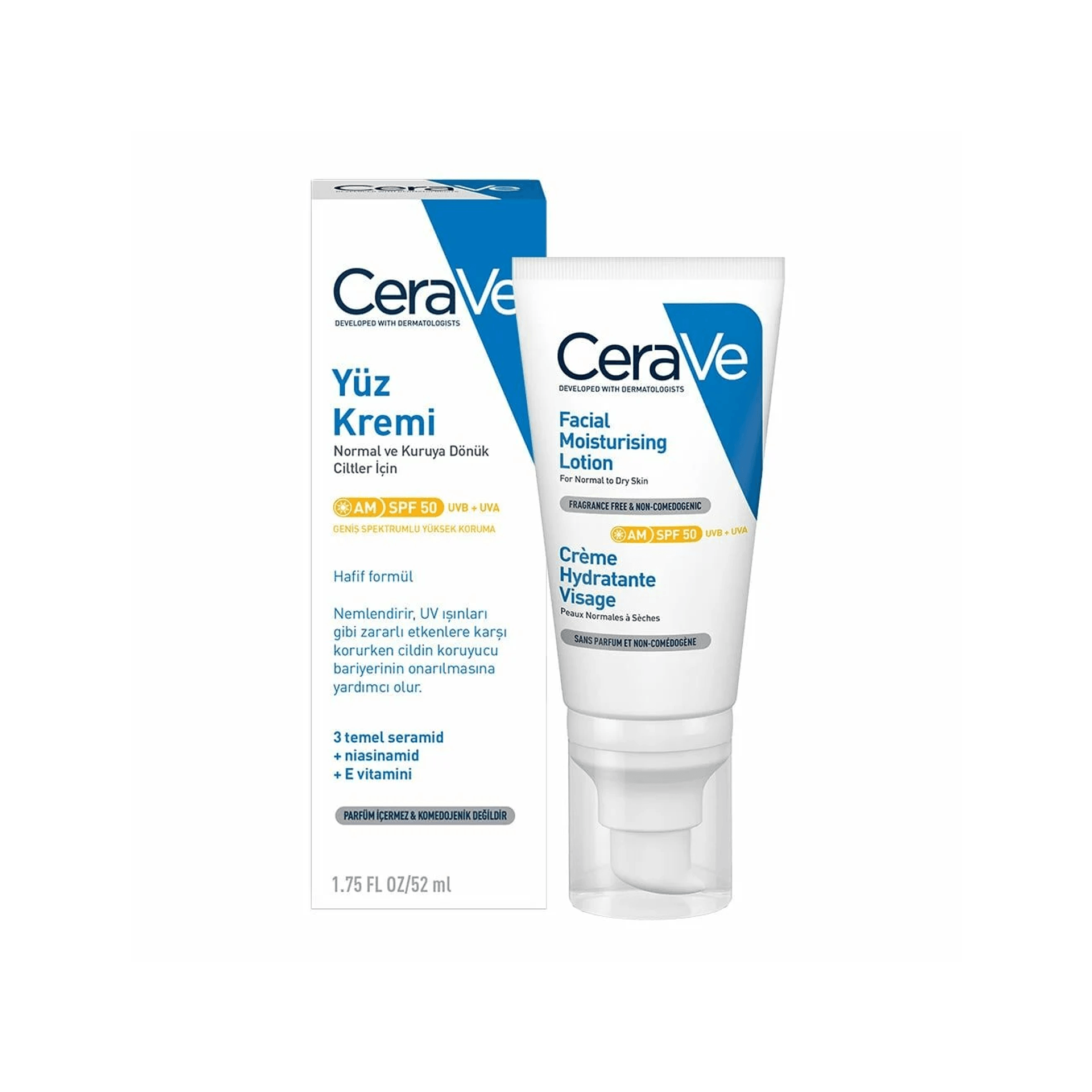 CeraVe Yüz Kremi SPF 50 52mL