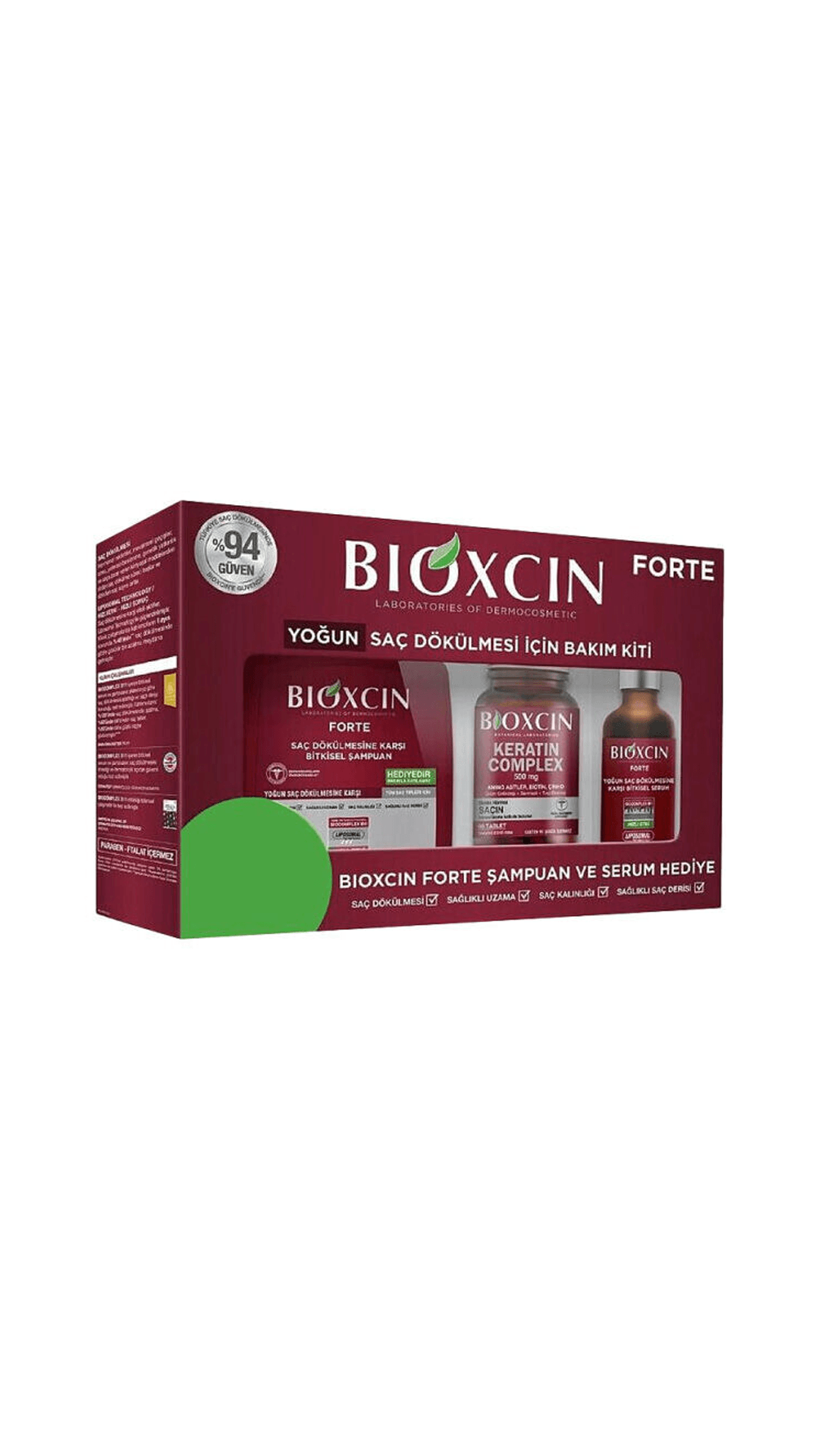 Bioxcin Forte Yoğun Saç Dökülmesi İçin Bakım Kiti