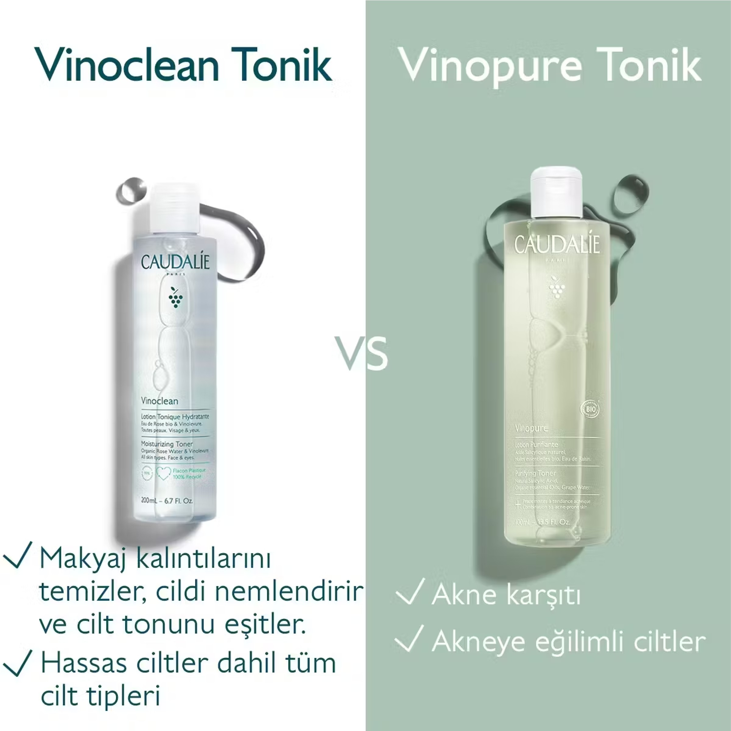 Caudalie Vinopure Temizleyici Tonik 400mL