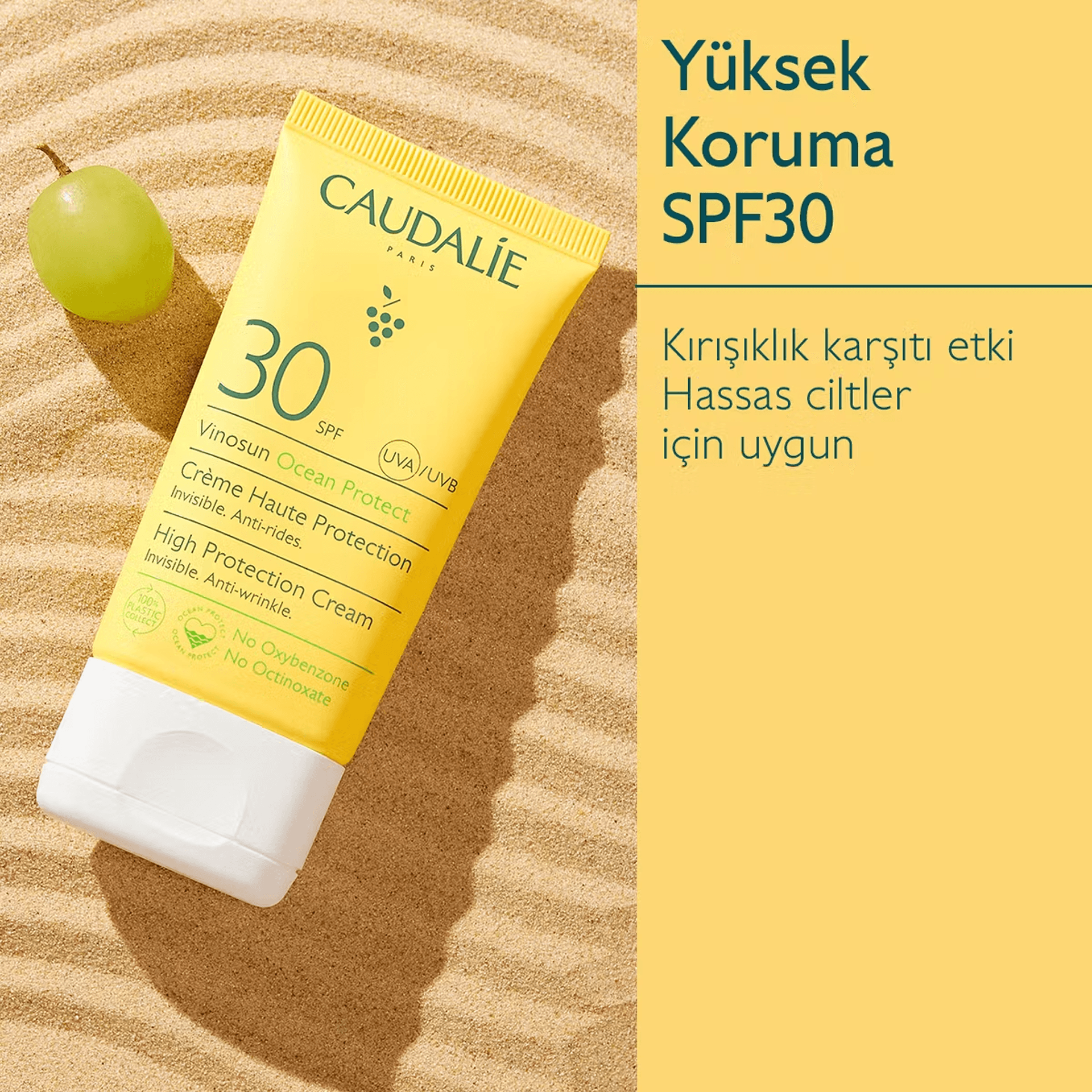 Caudalie Vinosun Protect Yüksek Koruma Sağlayan Güneş Koruyucu Krem SPF30 50mL